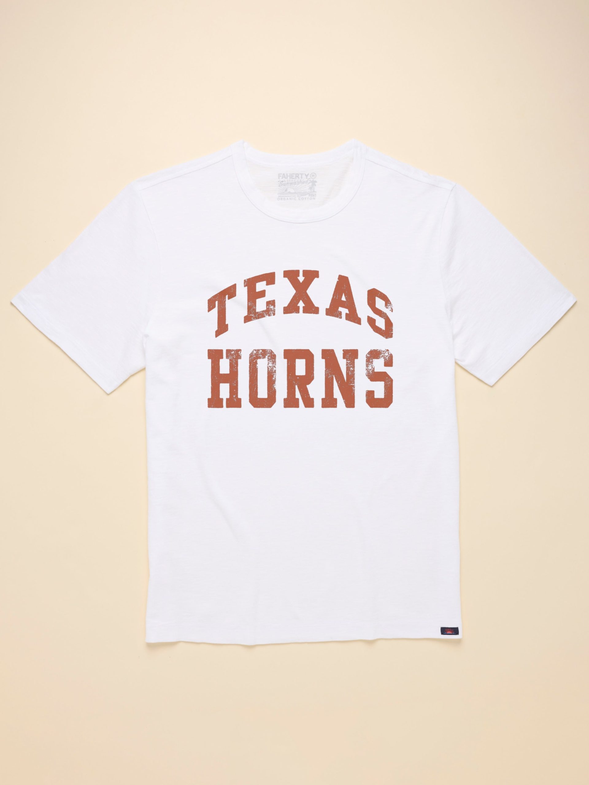 University of Texas Sunwashed Tee - White - Image 4