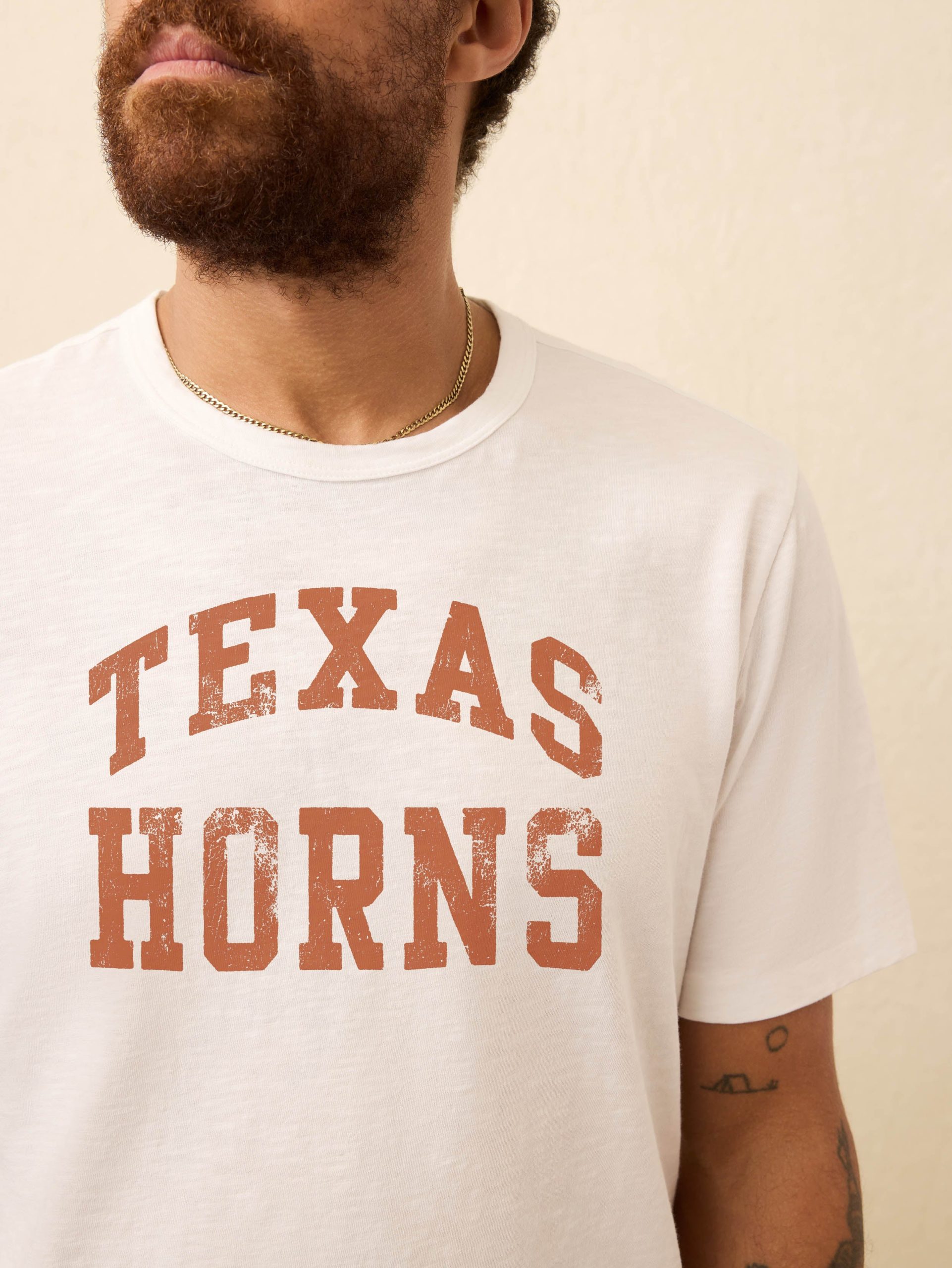 University of Texas Sunwashed Tee - White - Image 2