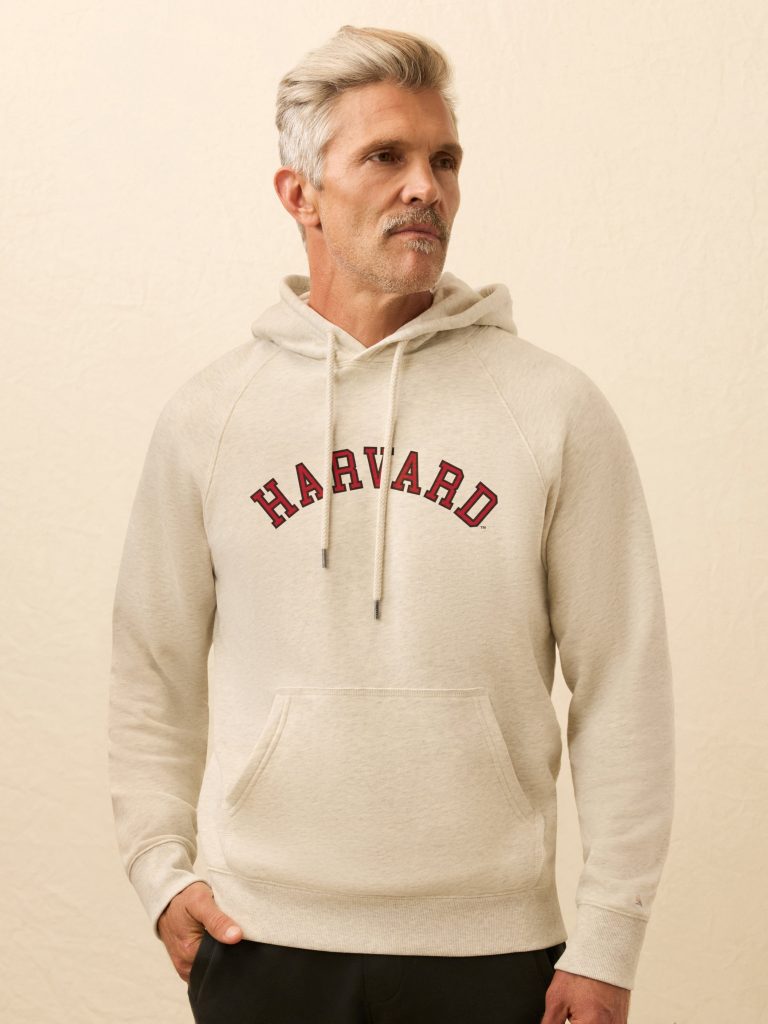 Harvard High Standard Fleece Hoodie - Antique Ivory Heather