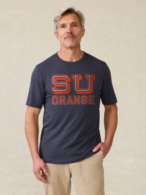 Syracuse University Sunwashed Tee - Dune Navy