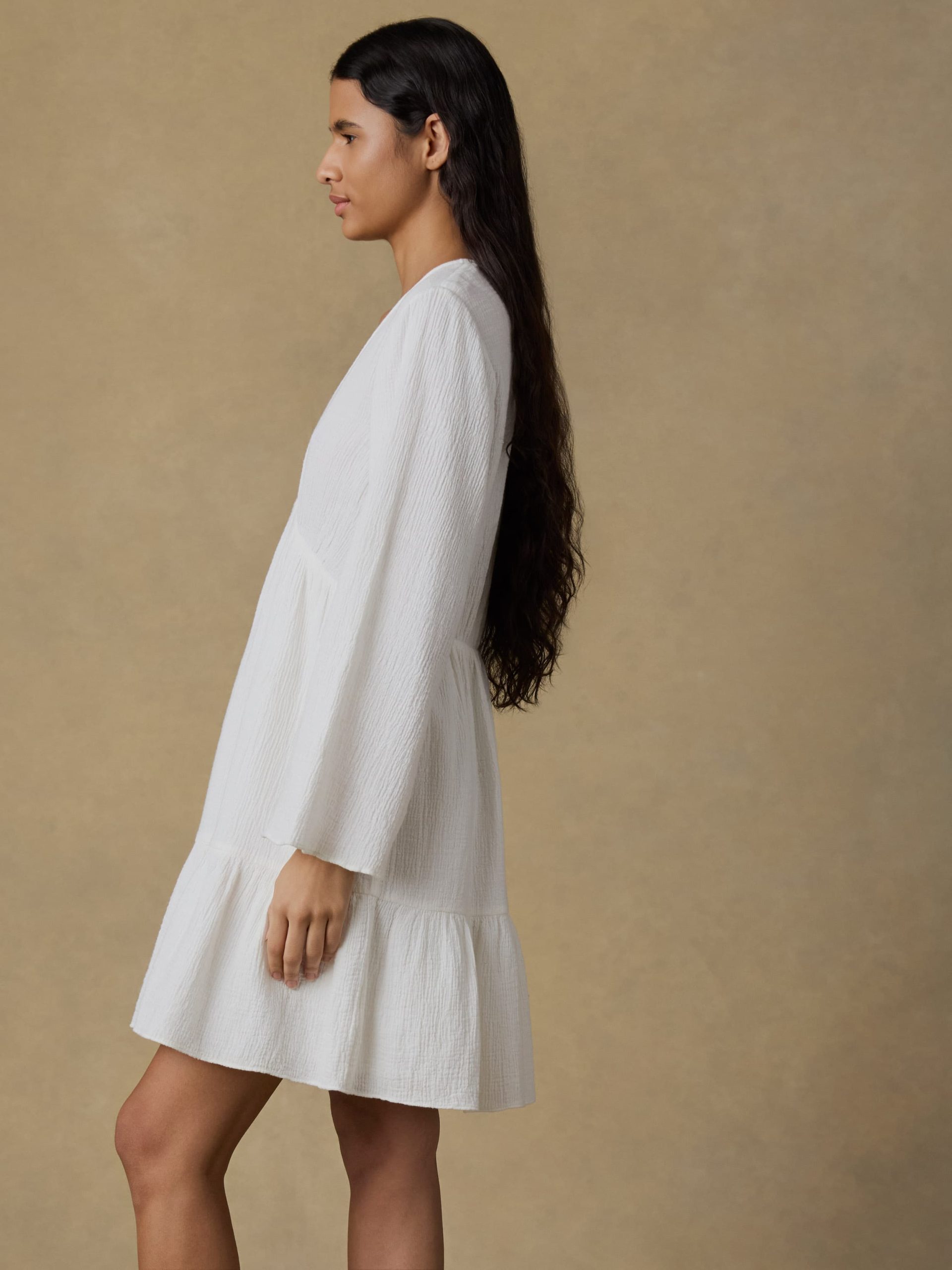 Dune Cotton Gauze Oceana Dress - White - Image 3