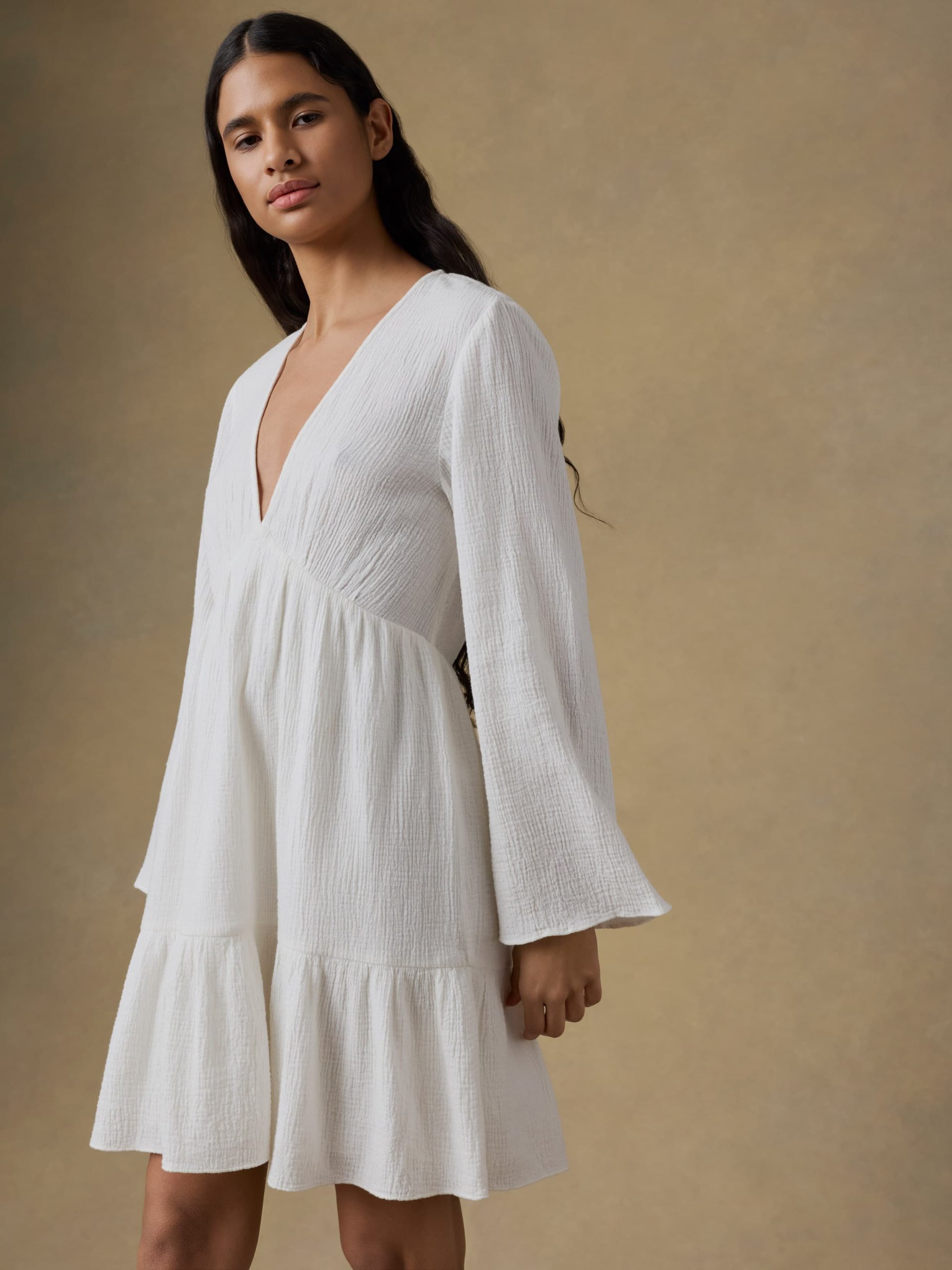 Dune Cotton Gauze Oceana Dress - White - Image 6