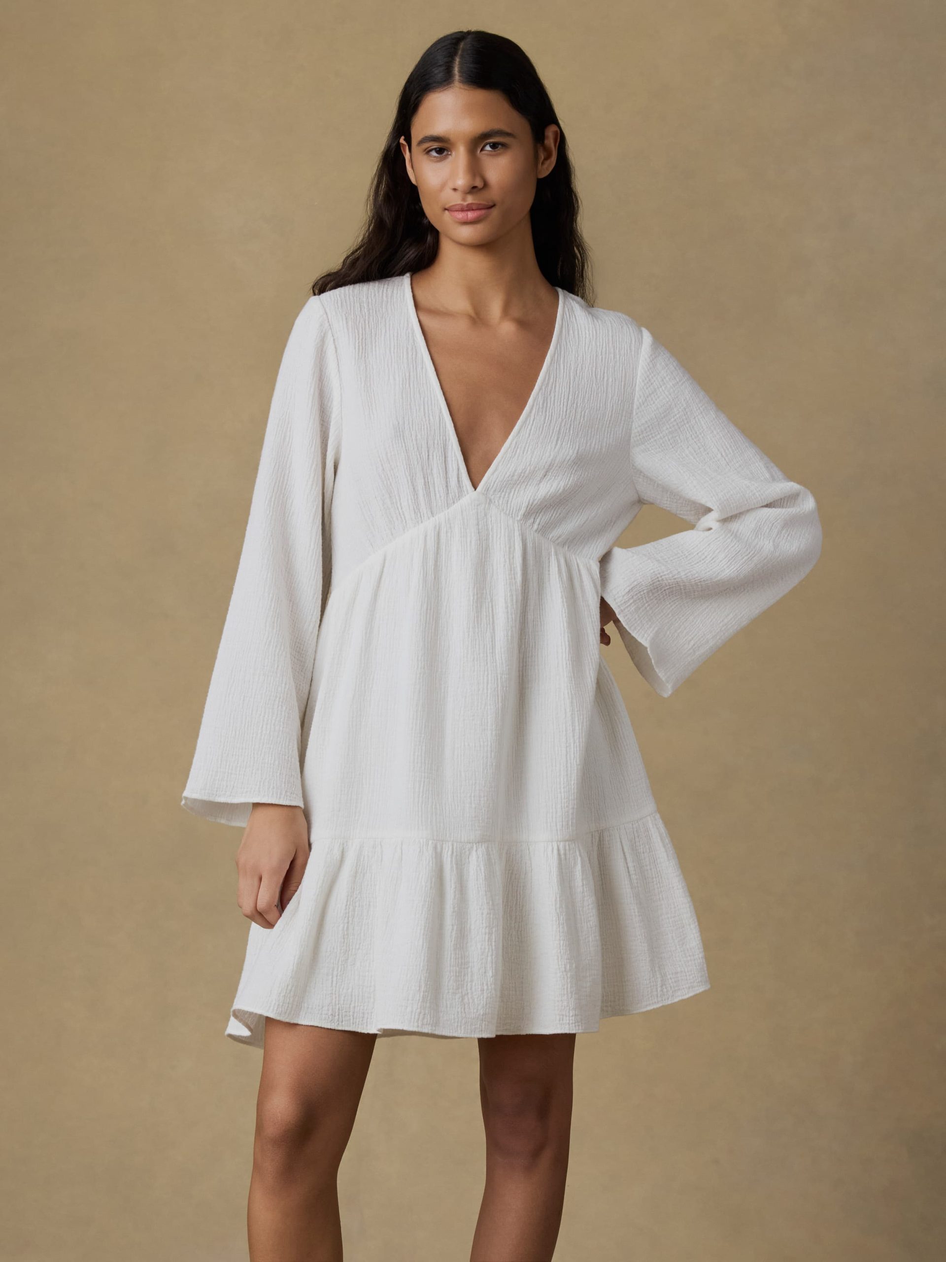 Dune Cotton Gauze Oceana Dress - White - Image 2