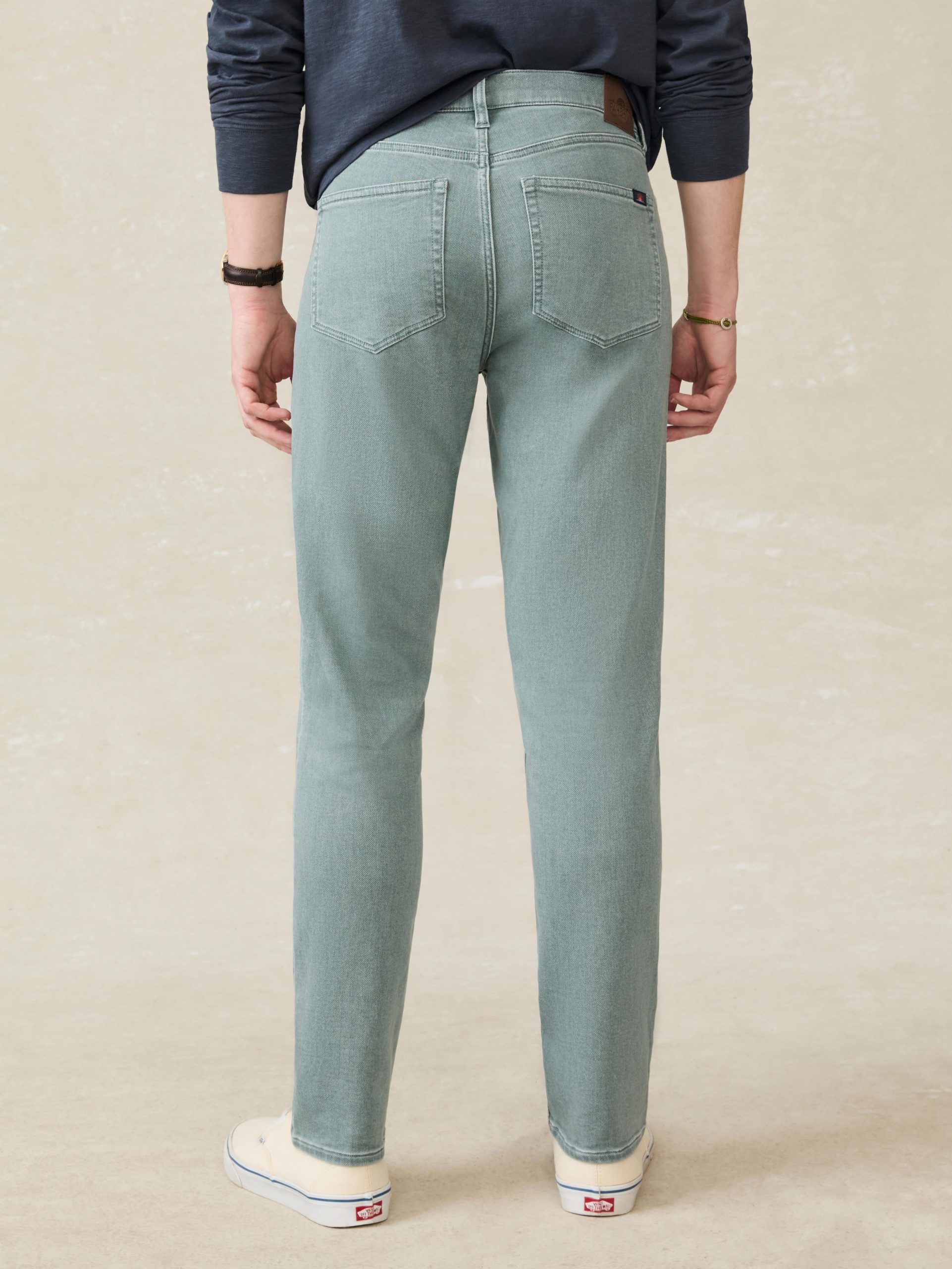 Stretch Terry 5-Pocket Pant - Ocean Glass - Image 2