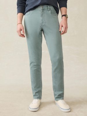 Stretch Terry 5-Pocket Pant - Ocean Glass