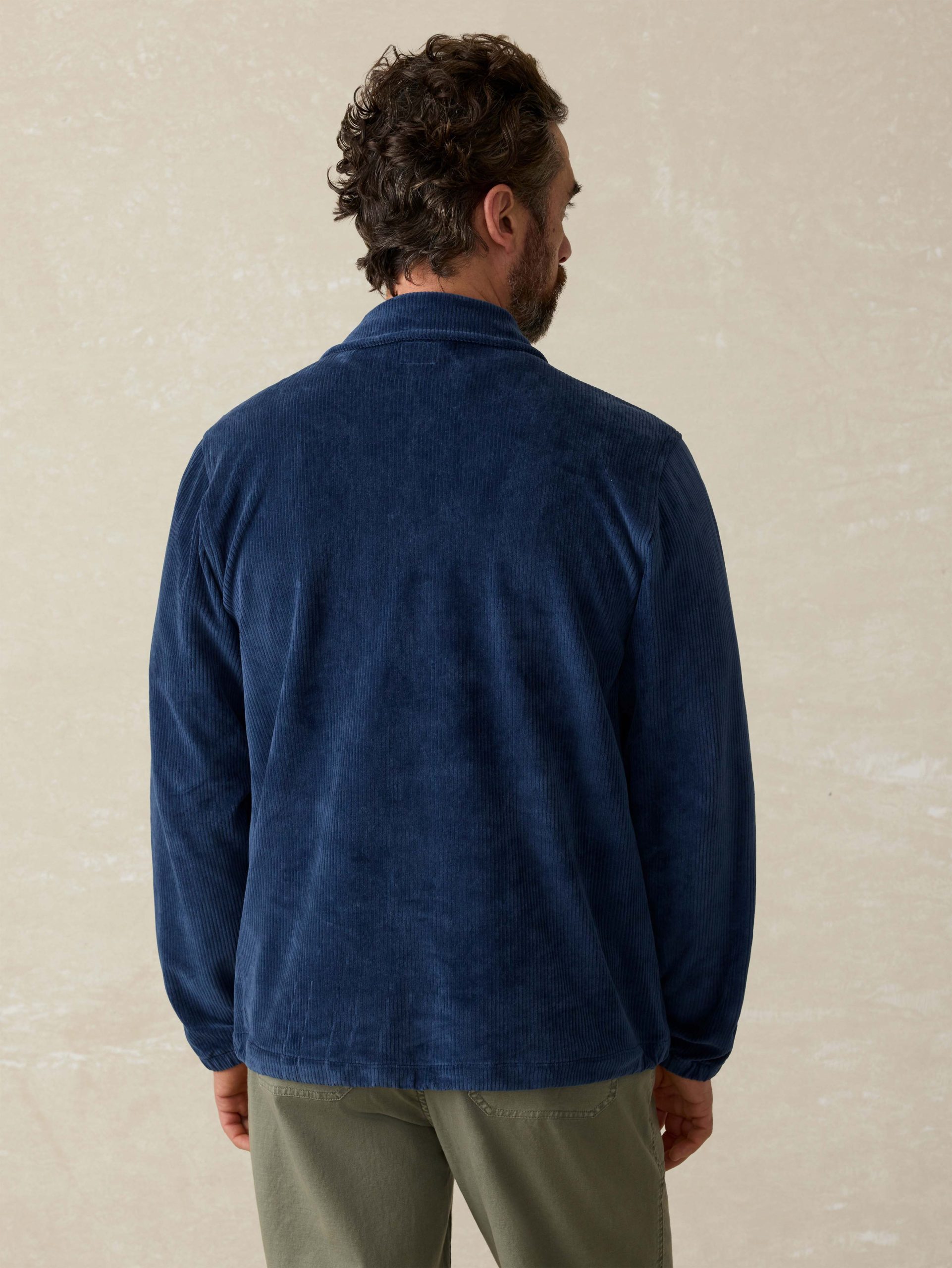 Corduroy Coaches Jacket - Spring Navy - Image 4
