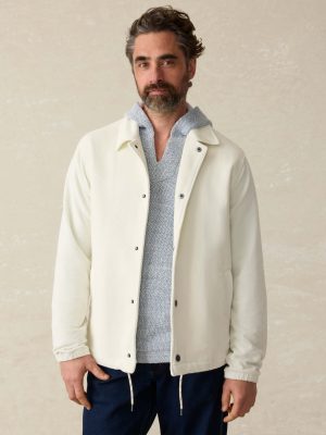 Corduroy Coaches Jacket - Stone