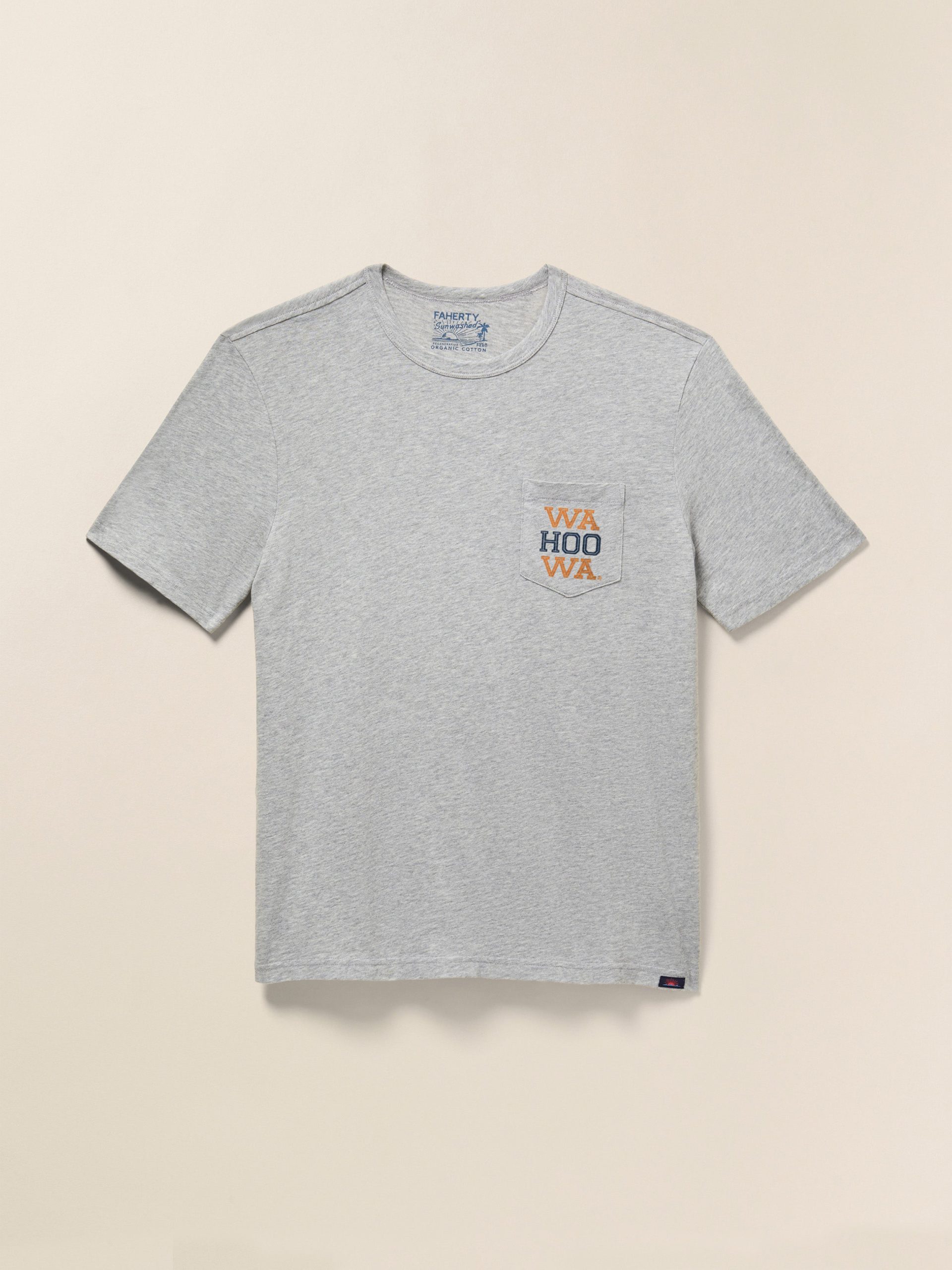 University of Virginia Sunwashed Pocket Tee - Granite Heather - Image 2