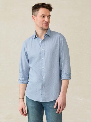 The Movement? Shirt - Azure Pincheck