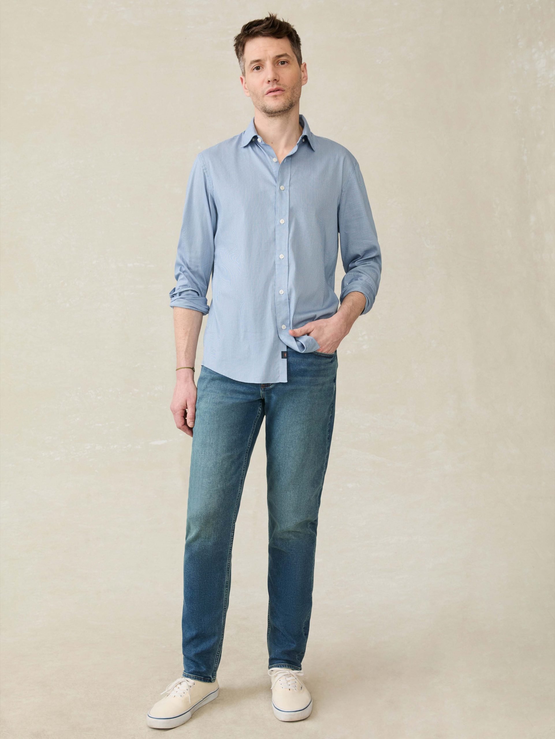 The Movement? Shirt - Azure Pincheck - Image 5