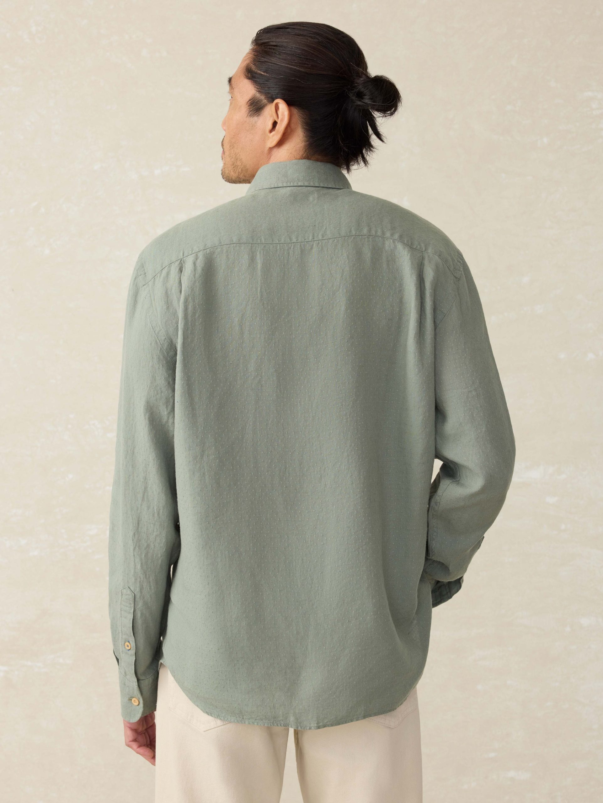 Laguna Linen Shirt - Fairfield Dobby - Image 3