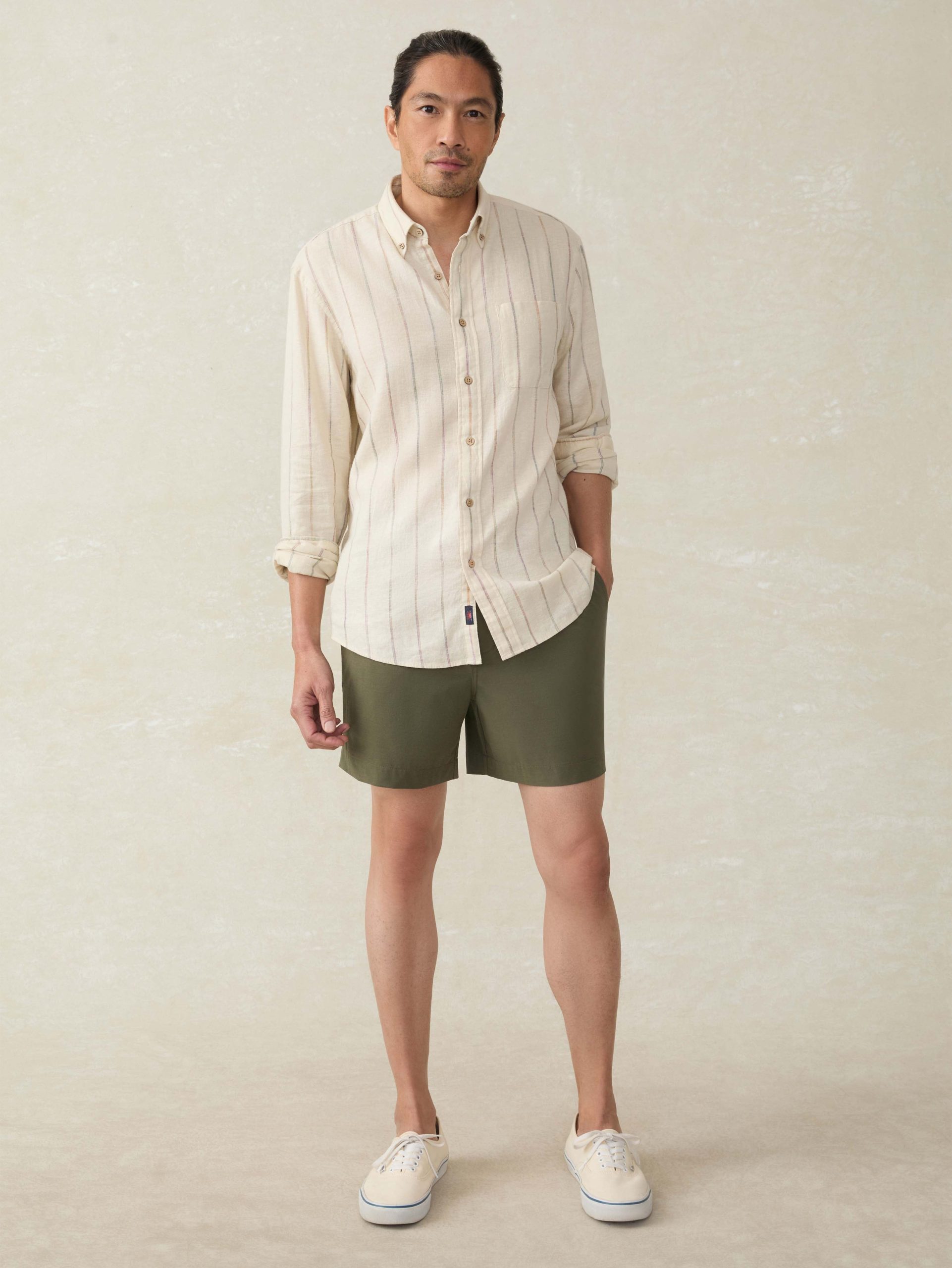Long-Sleeve Breeze Shirt - Cloud Beach Stripe - Image 5