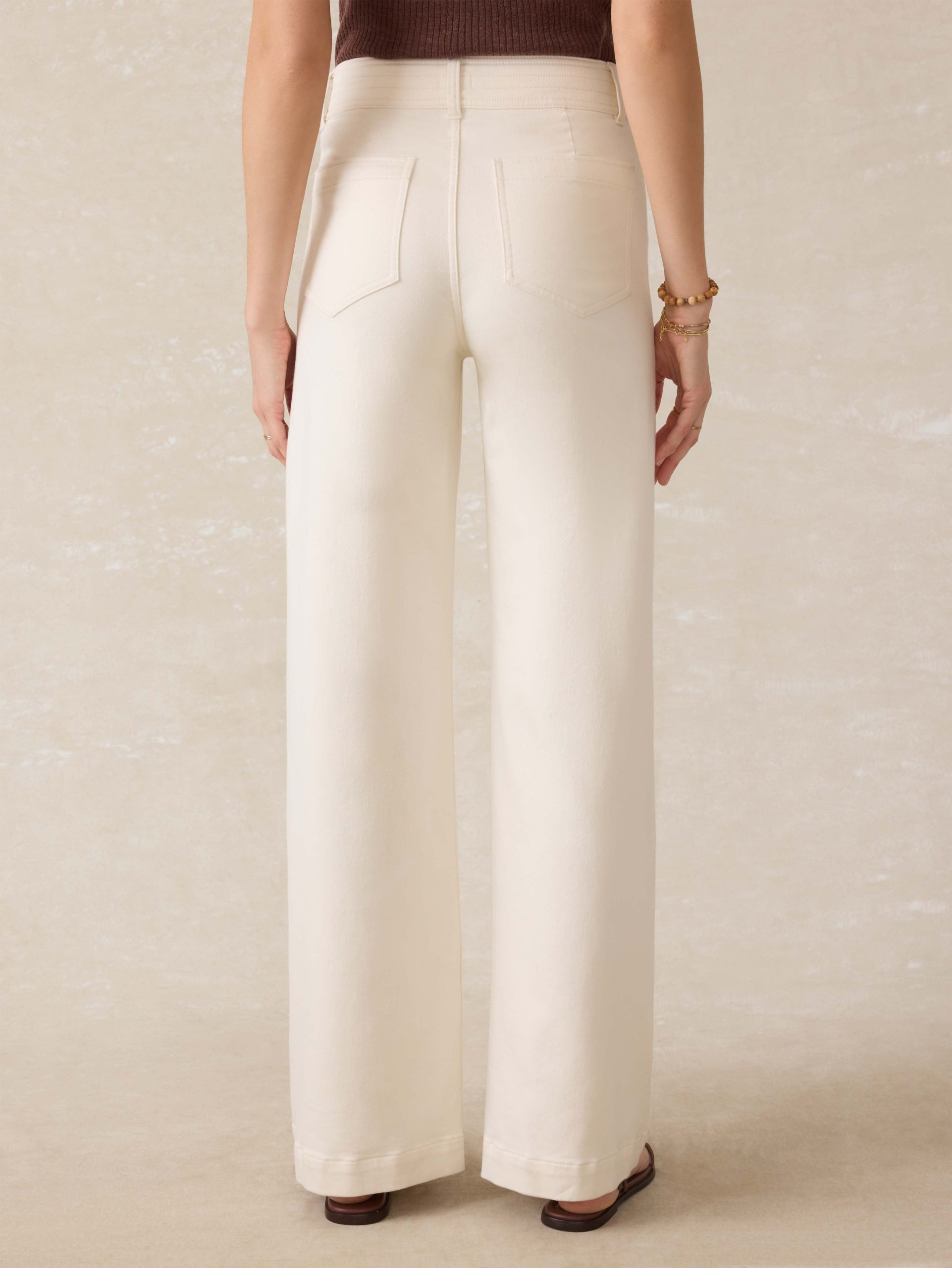 Stretch Terry Harbor Pant - Egret - Image 4