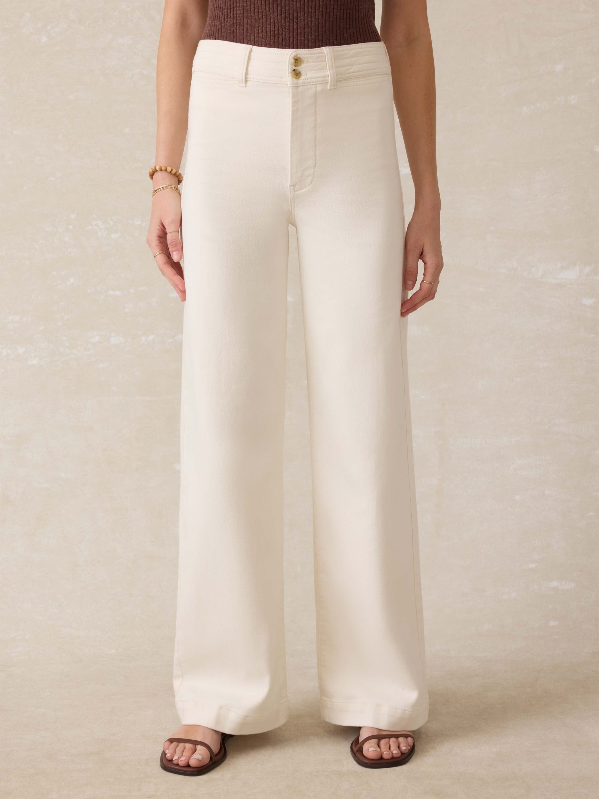 Stretch Terry Harbor Pant - Egret - Image 3