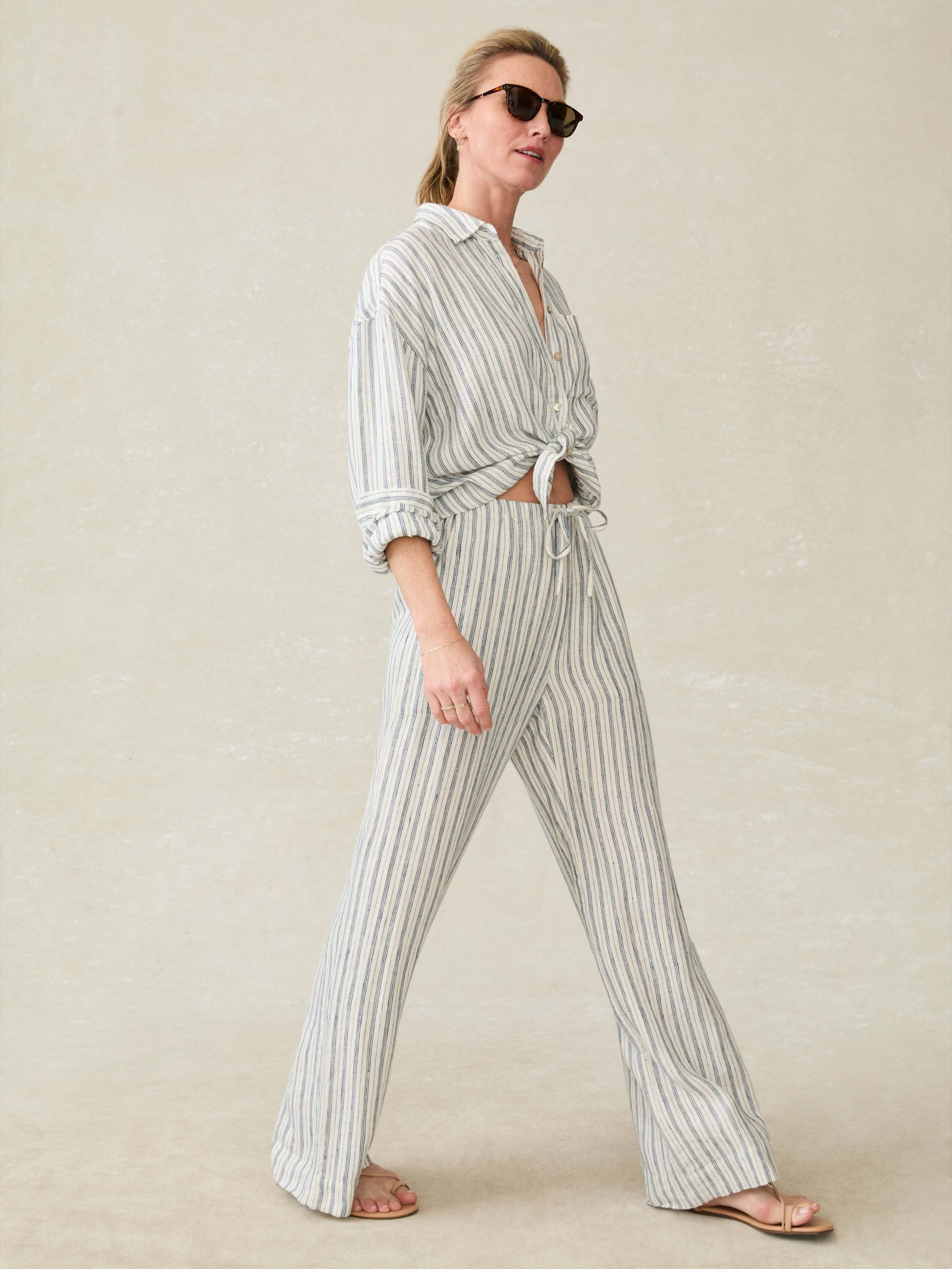 Laidback Linen Pant - Oceanside Stripe - Image 6
