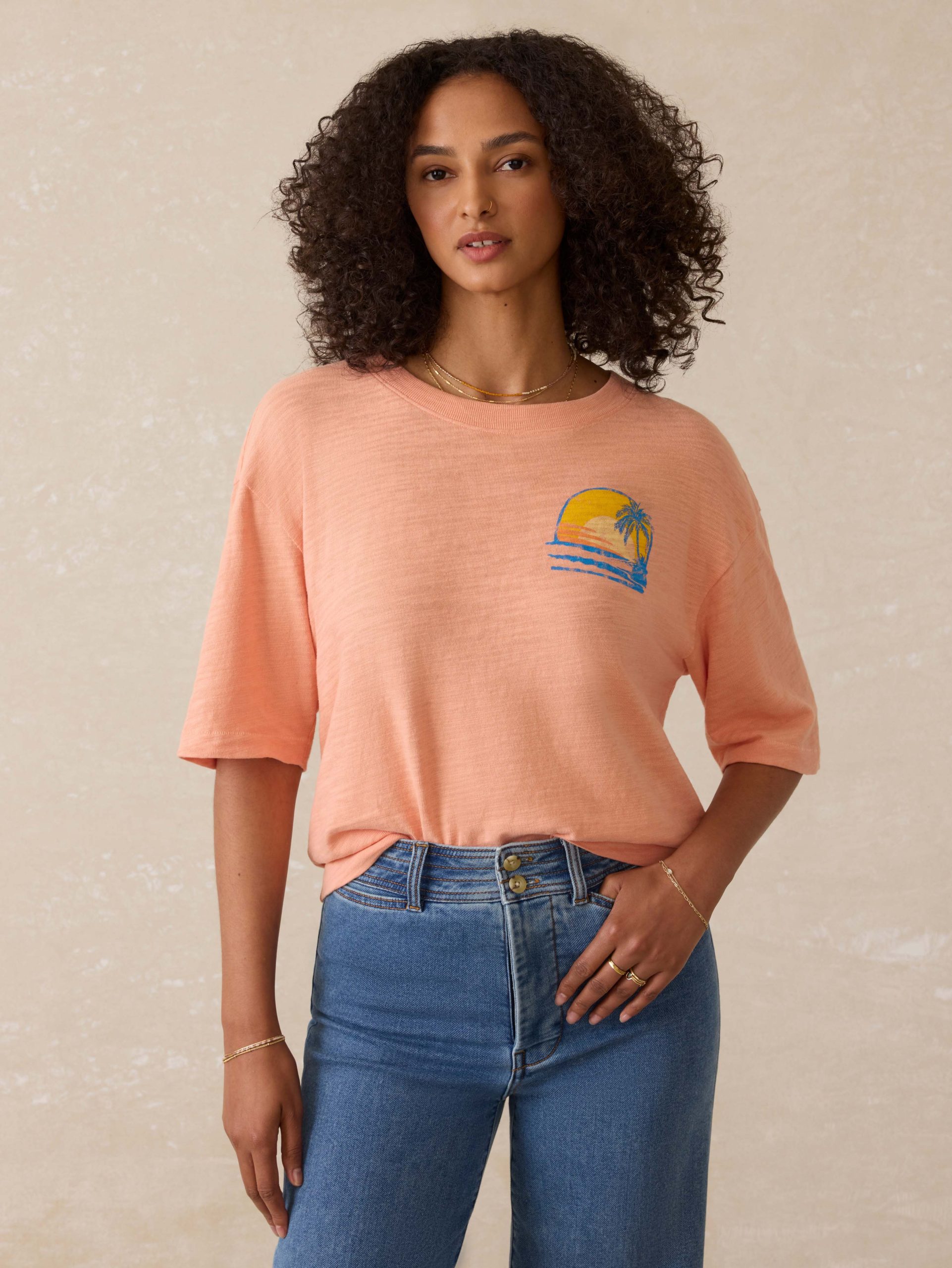 Sunwashed Slub Vintage Tee - Canyon Sunset - Image 3