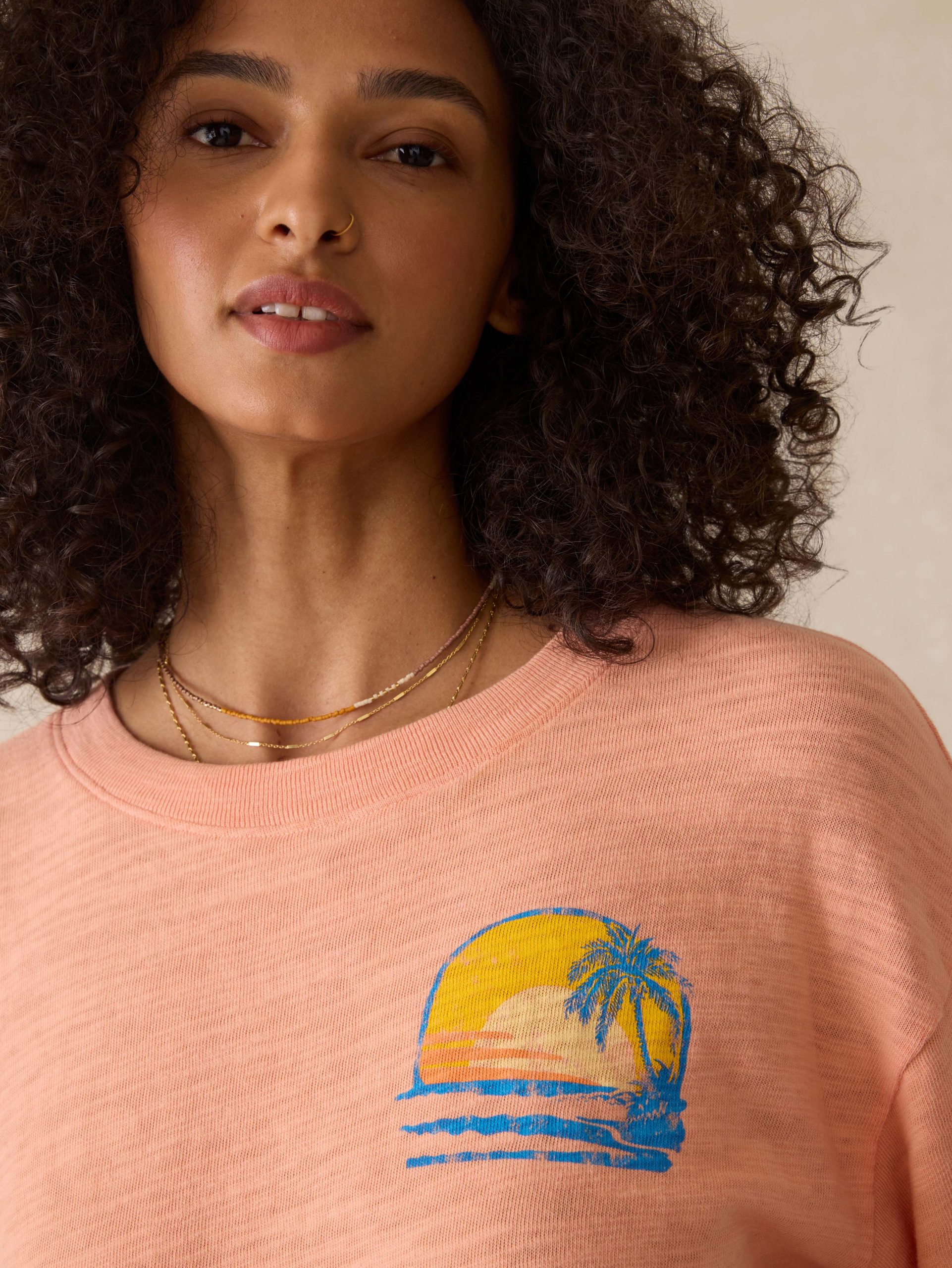 Sunwashed Slub Vintage Tee - Canyon Sunset - Image 2