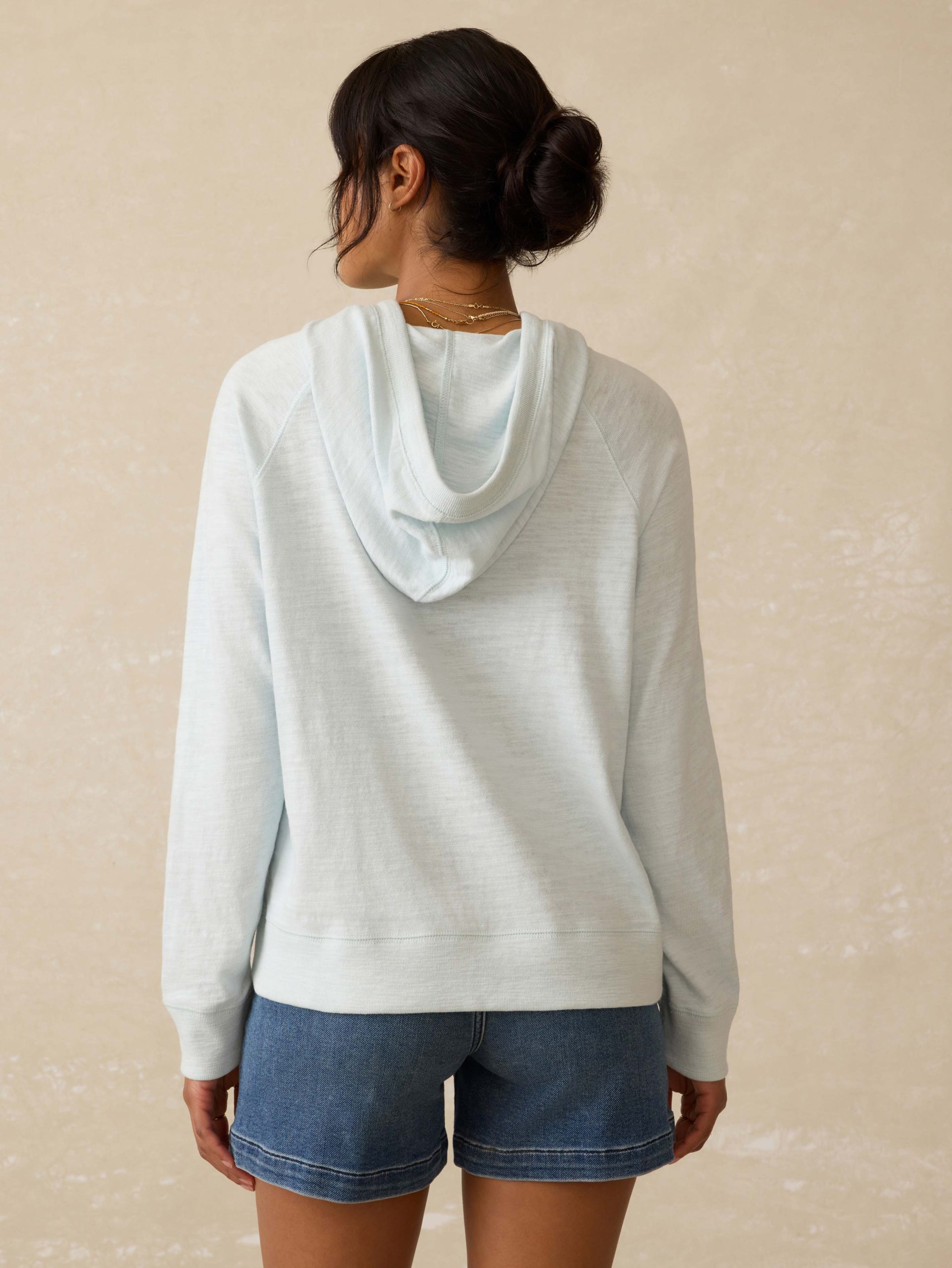 Sunwashed Organic Hoodie - Sky - Image 4