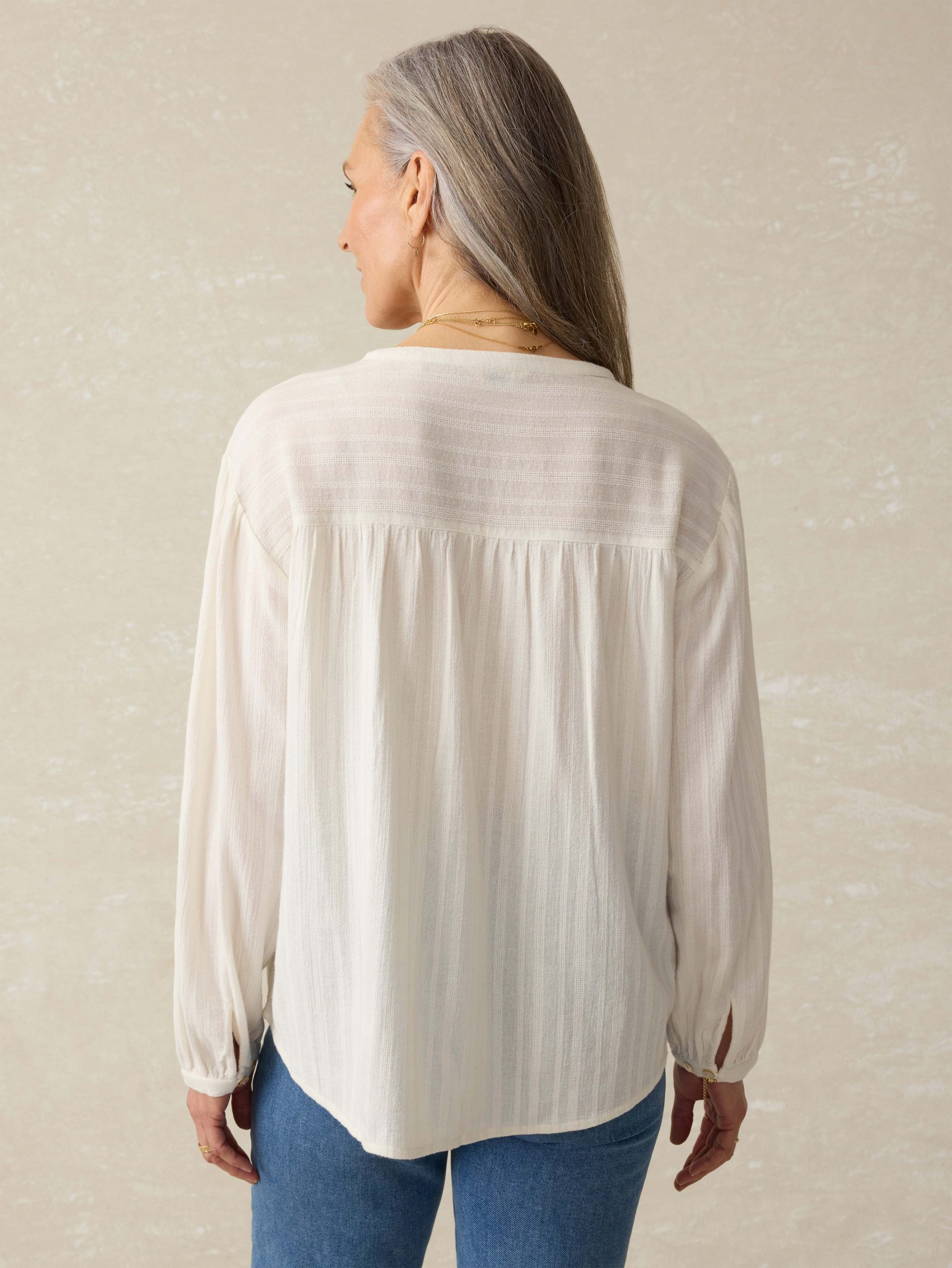 Lena Blouse - Egret - Image 4