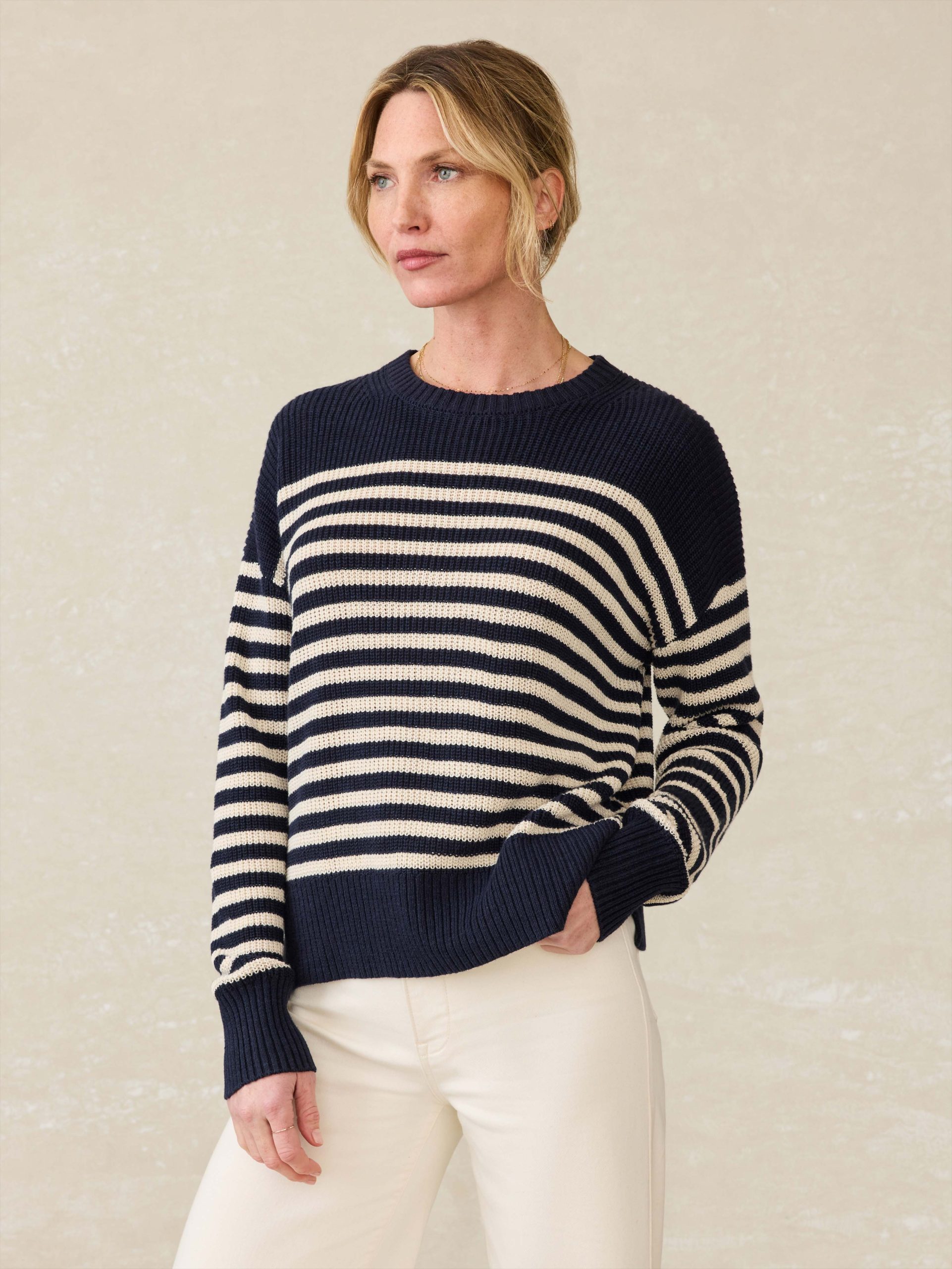 Miramar Linen Crewneck - Lighthouse Point - Image 3