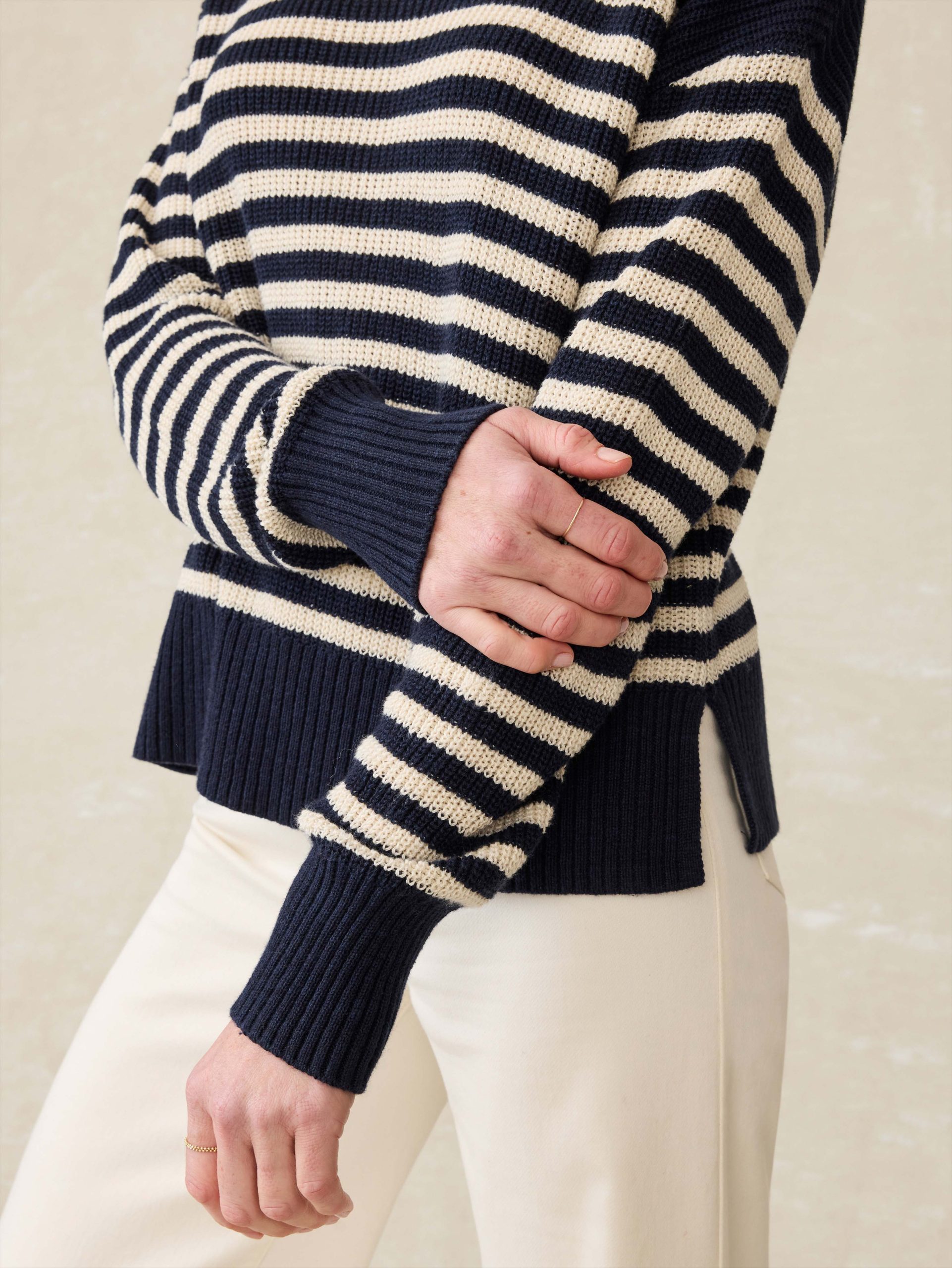 Miramar Linen Crewneck - Lighthouse Point - Image 2
