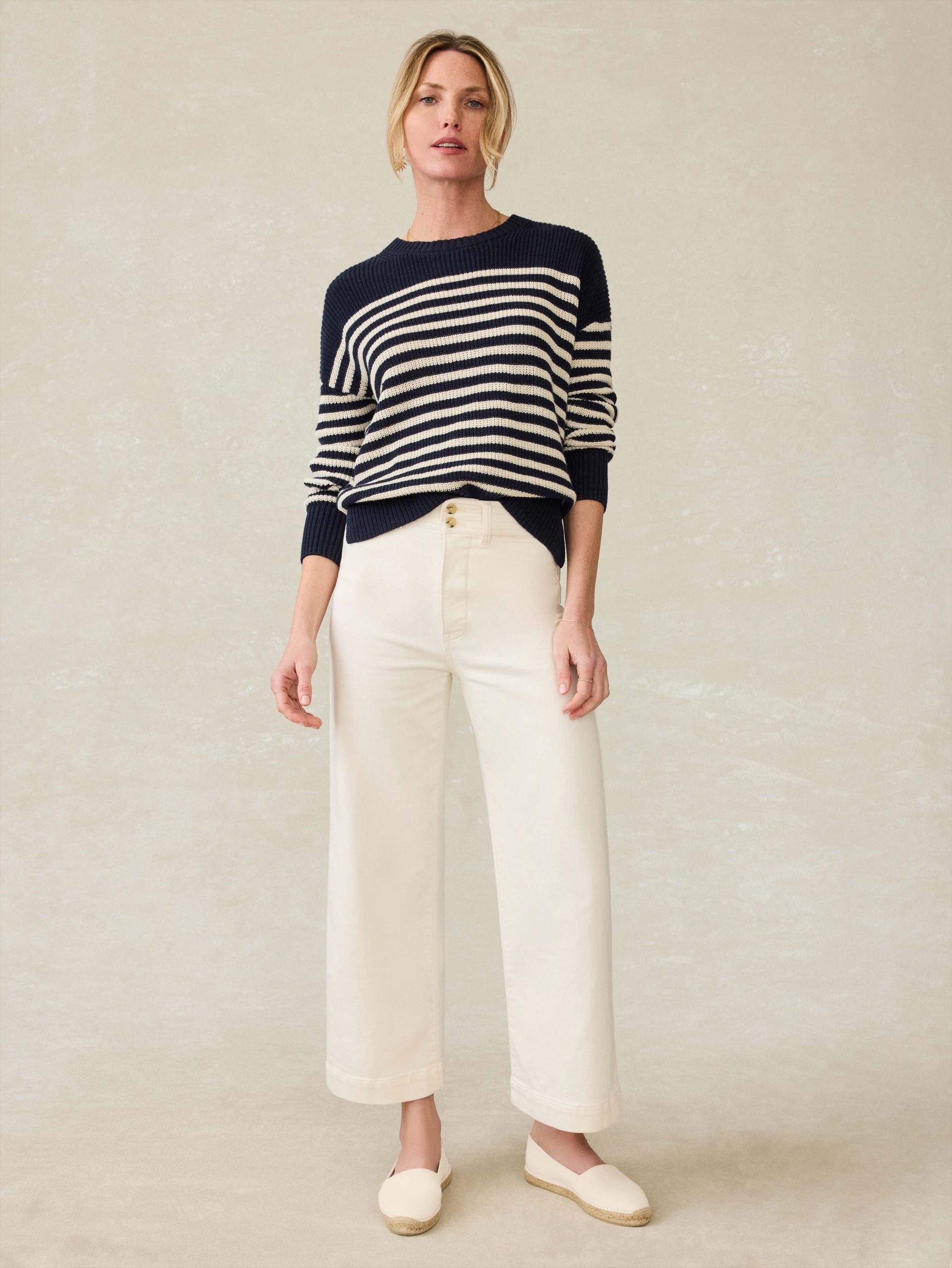 Miramar Linen Crewneck - Lighthouse Point - Image 4
