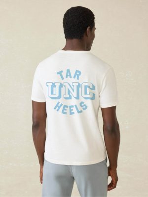 University of North Carolina Sunwashed Pocket Tee - White