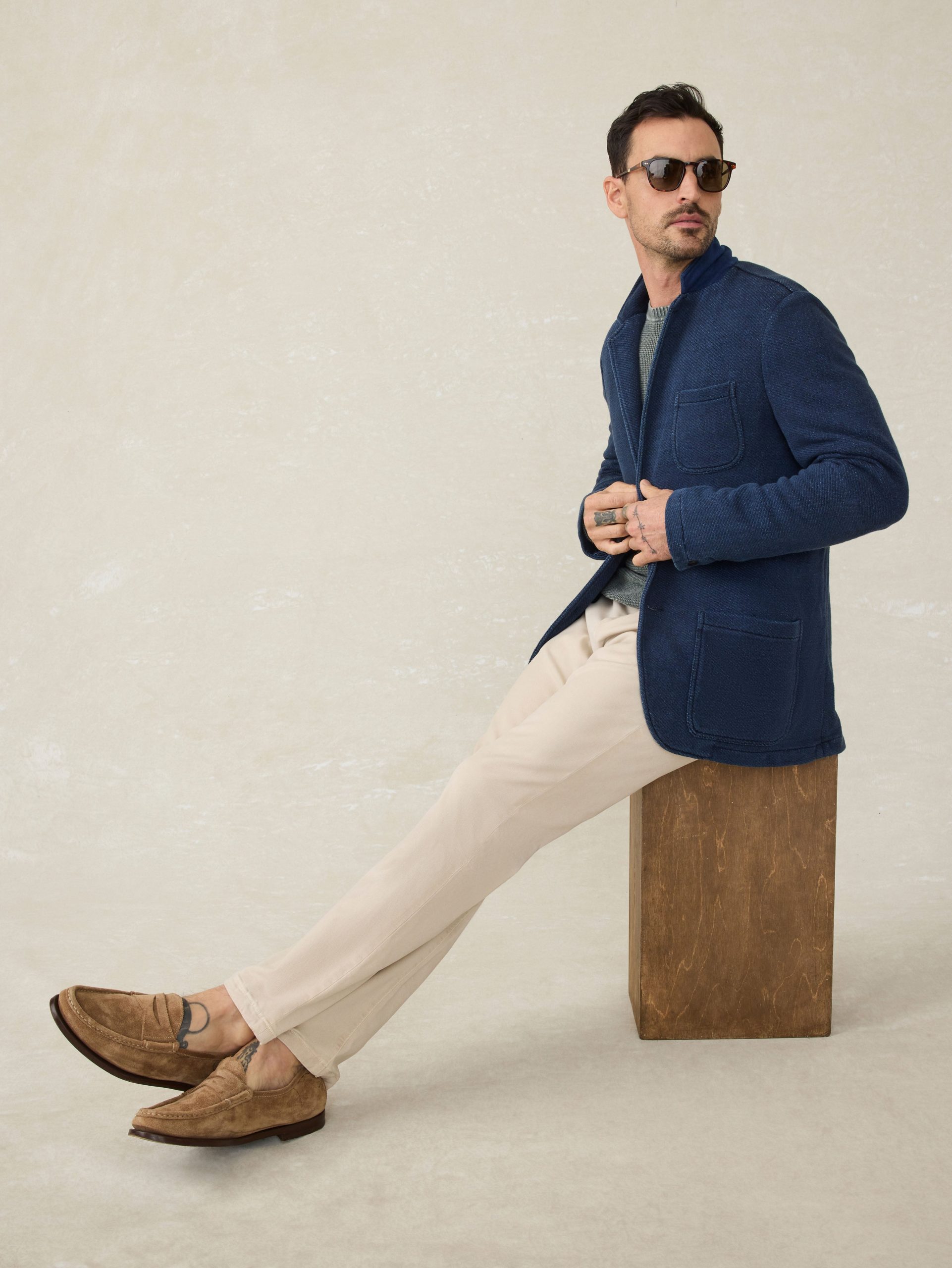 Inlet Knit Blazer (Short) - Hendricks Indigo Wash - Image 3