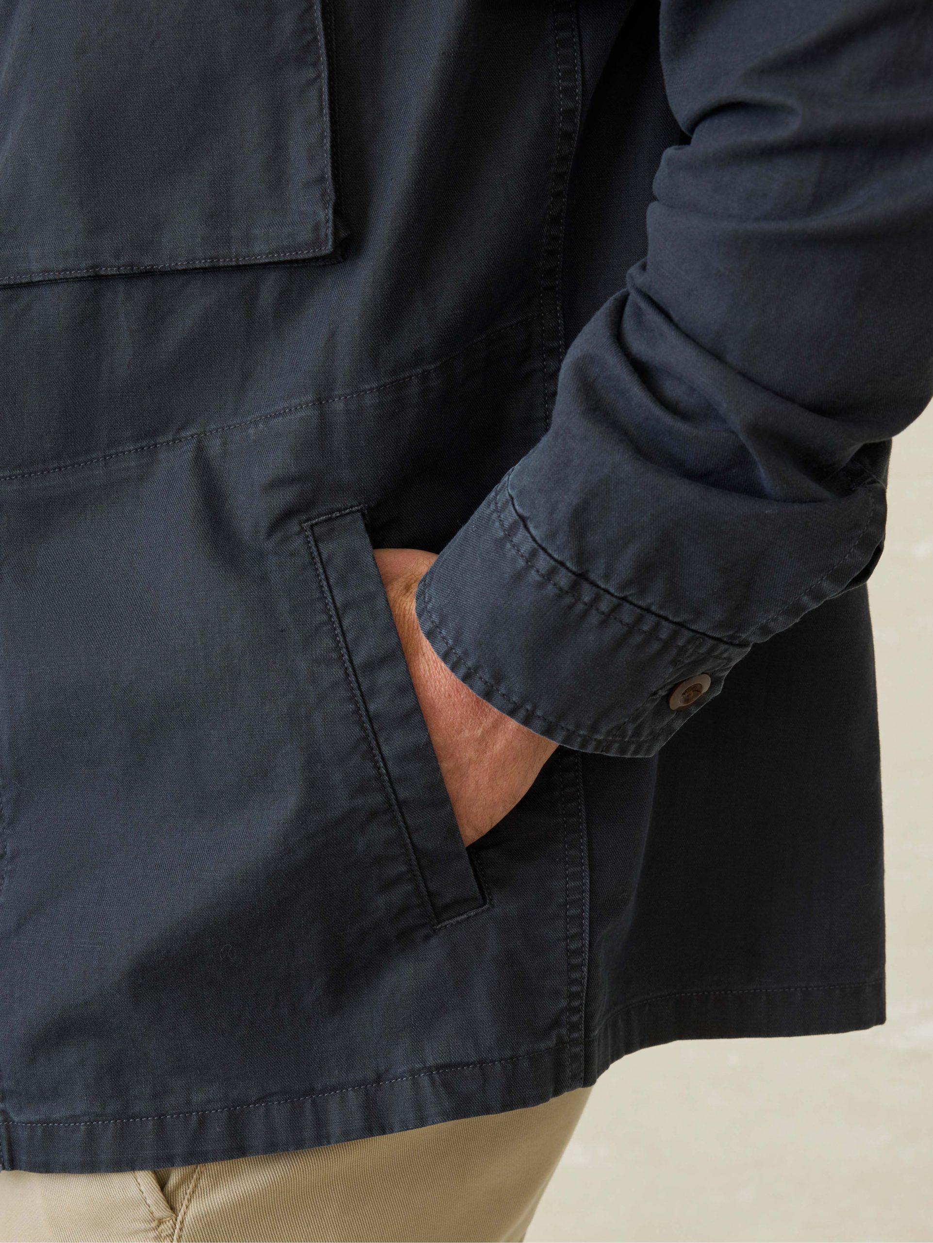 Commander Shirt Jacket - Washed Charcoal - Image 2
