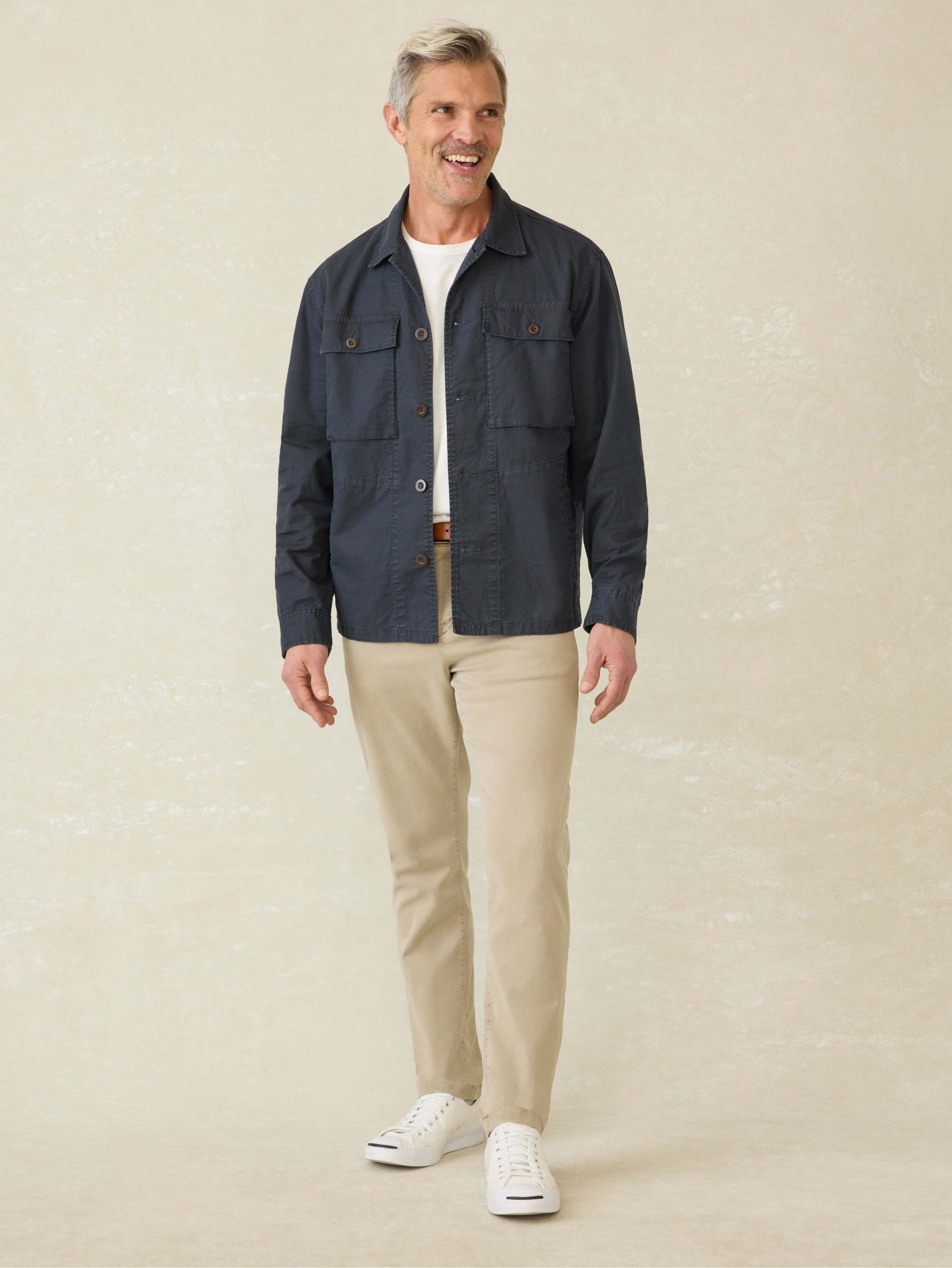 Commander Shirt Jacket - Washed Charcoal - Image 3