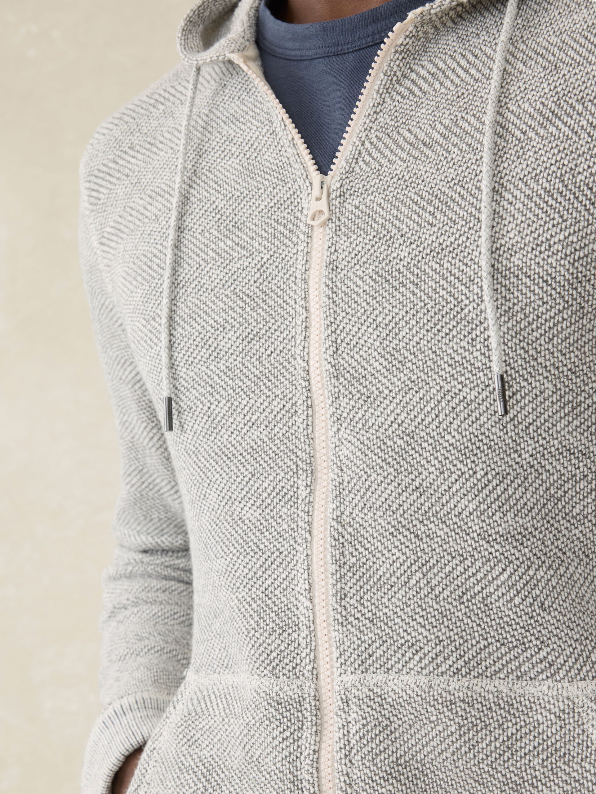 Whitewater Full Zip Hoodie - Grey Shell Loop - Image 2