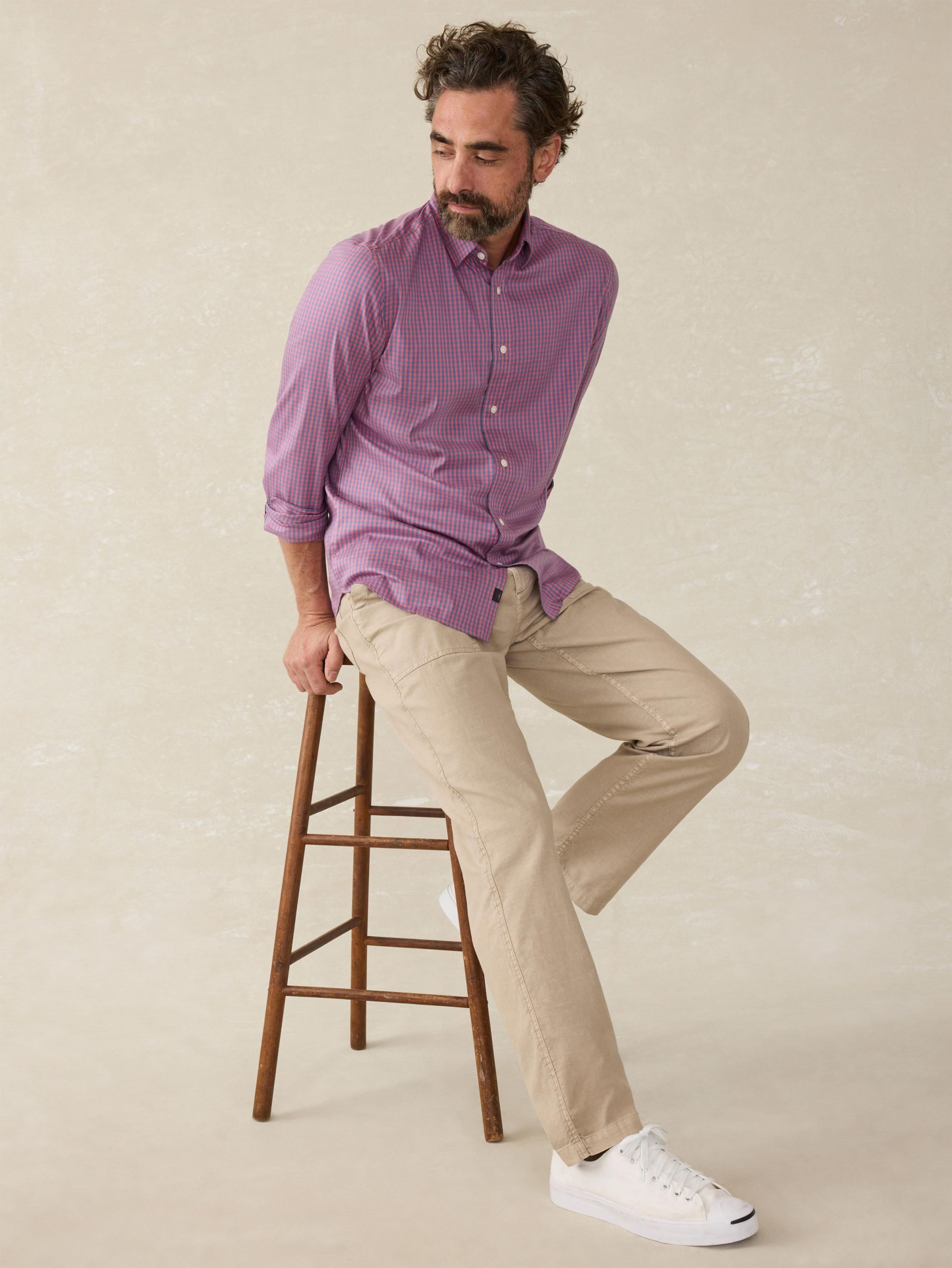 Movement? Shirt (Tall) - Blue Rose Gingham - Image 3
