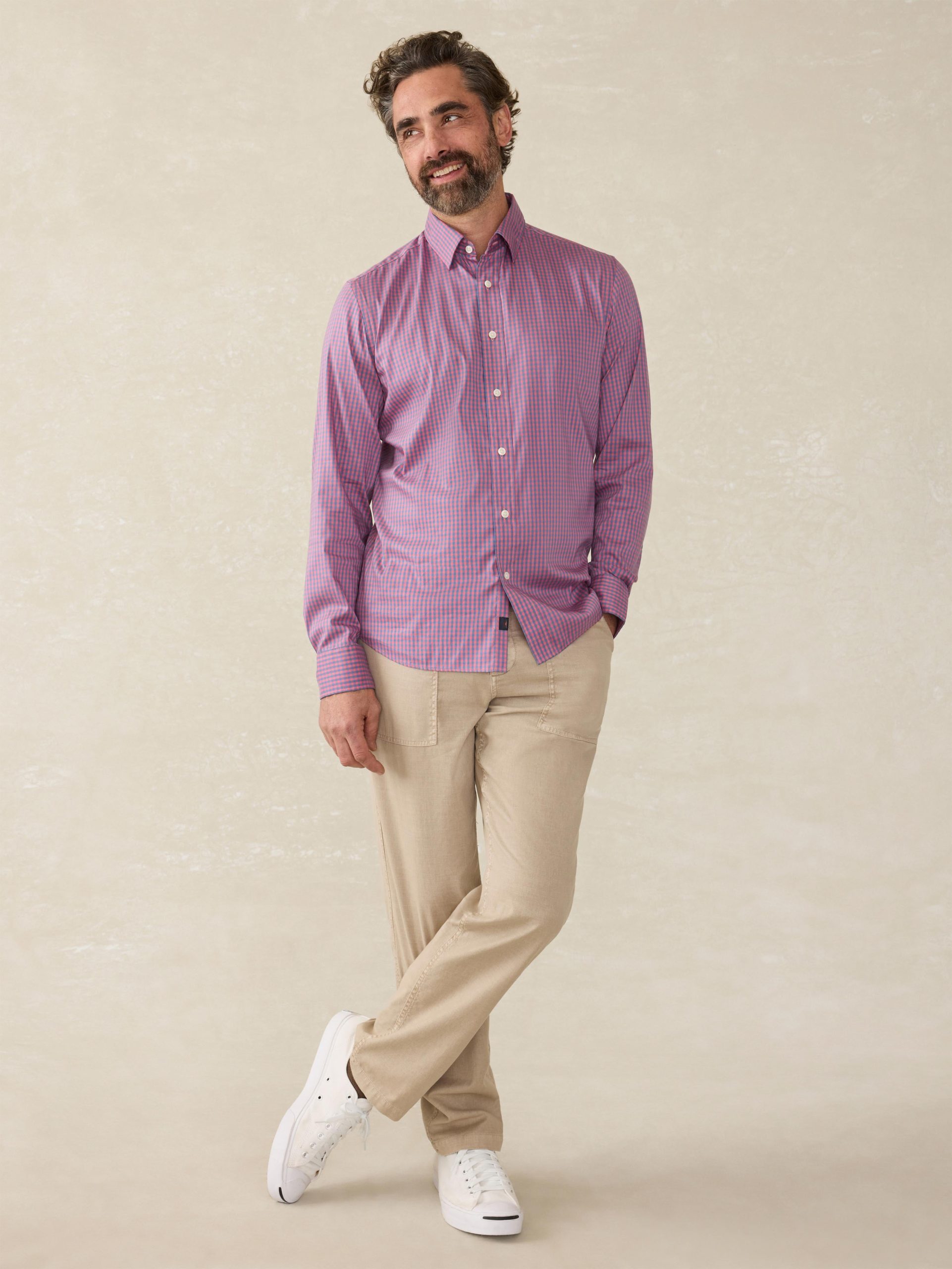 Movement? Shirt (Tall) - Blue Rose Gingham - Image 4