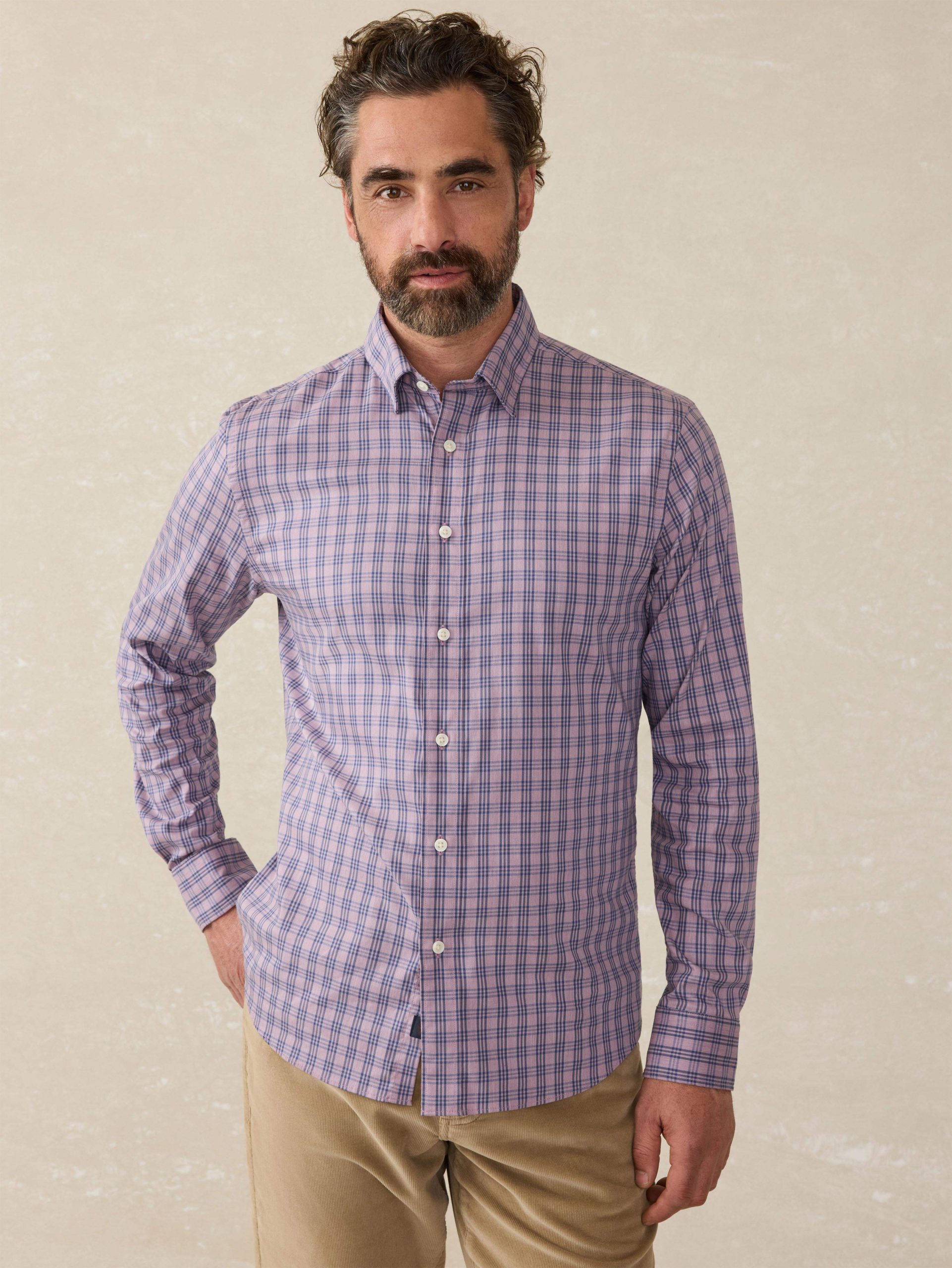 Movement? Shirt - Berry Skies Check