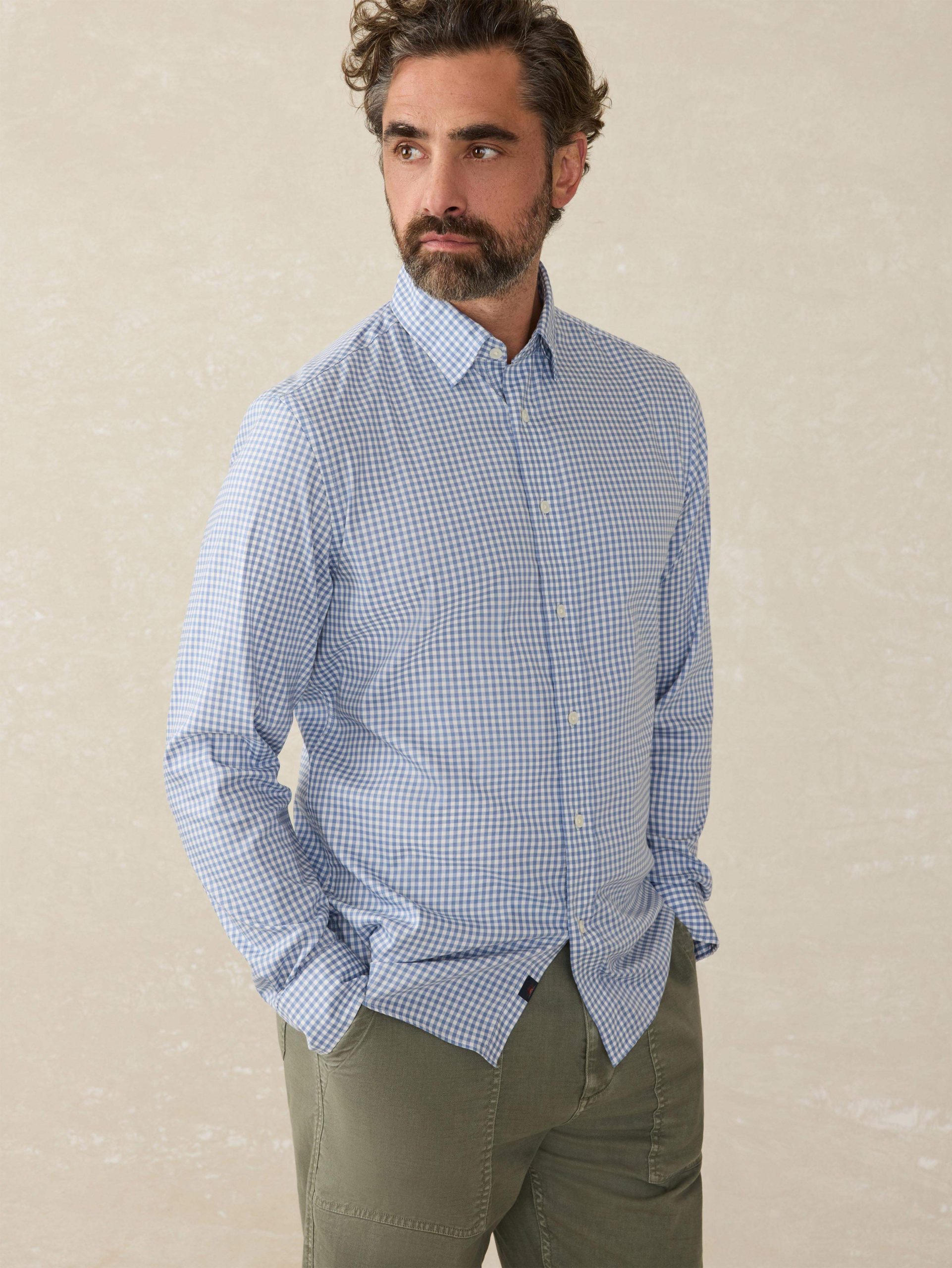 Movement? Shirt (Tall) - Light Blue Gingham