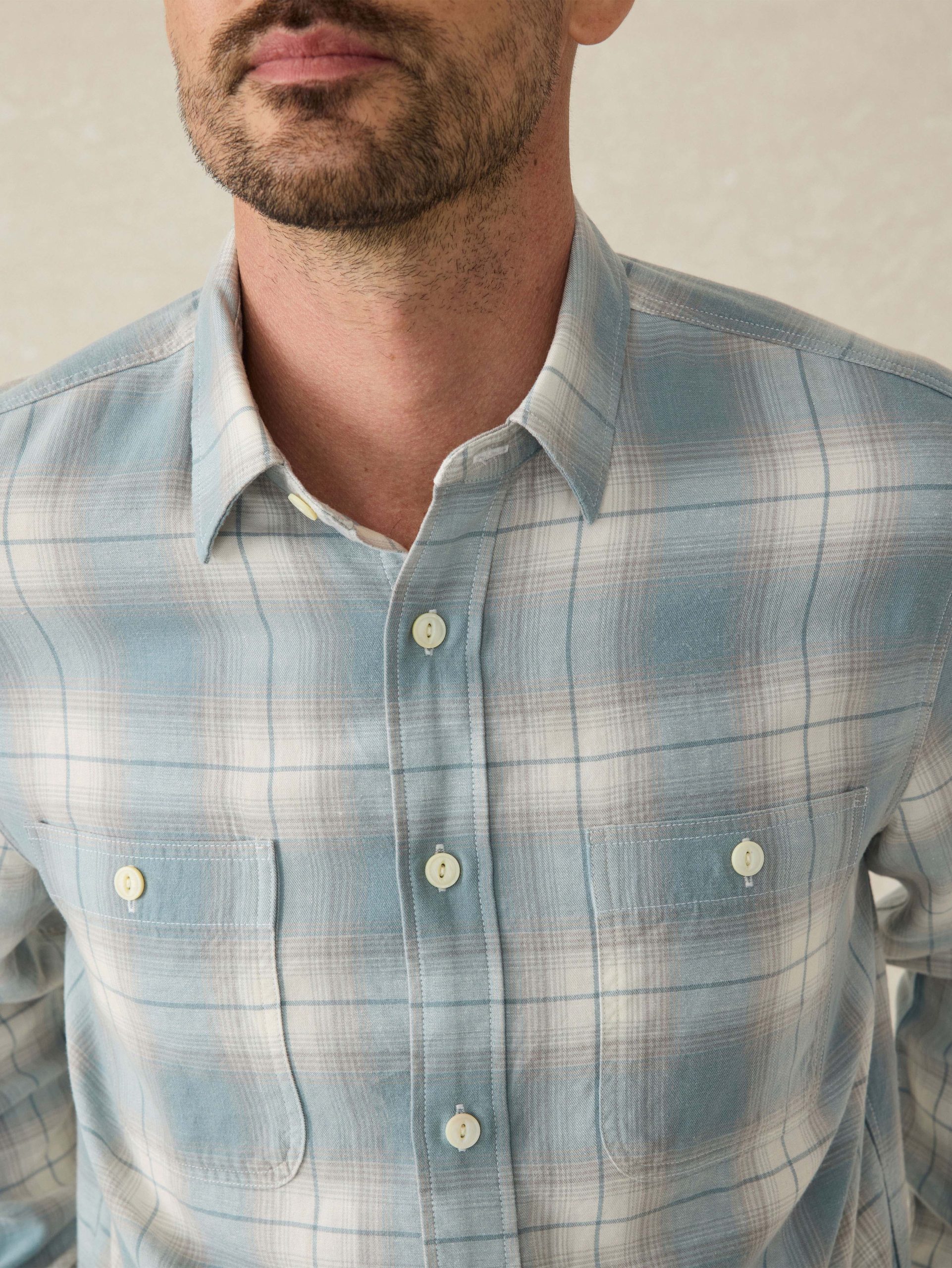 Tried & True Chambray Workshirt - Emerald Coast Plaid - Image 2