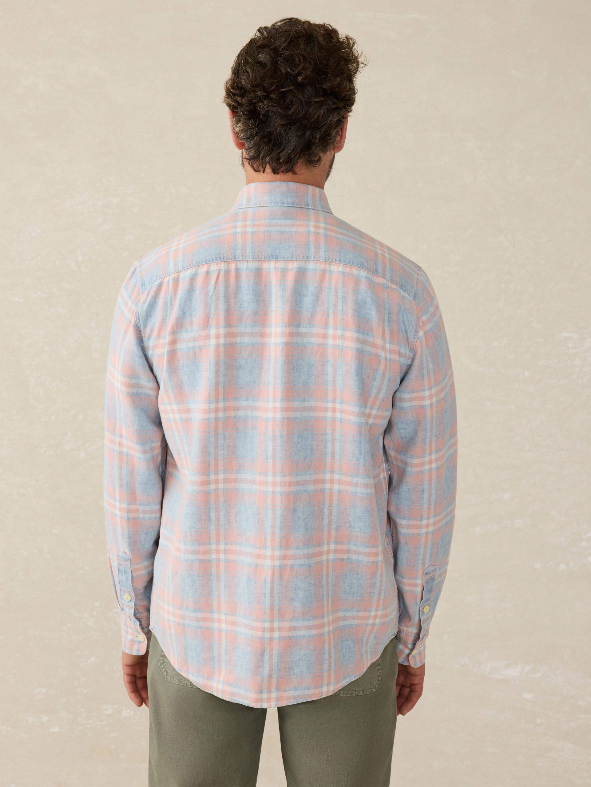 Tried & True Chambray Workshirt - Coral Bay Plaid - Image 5