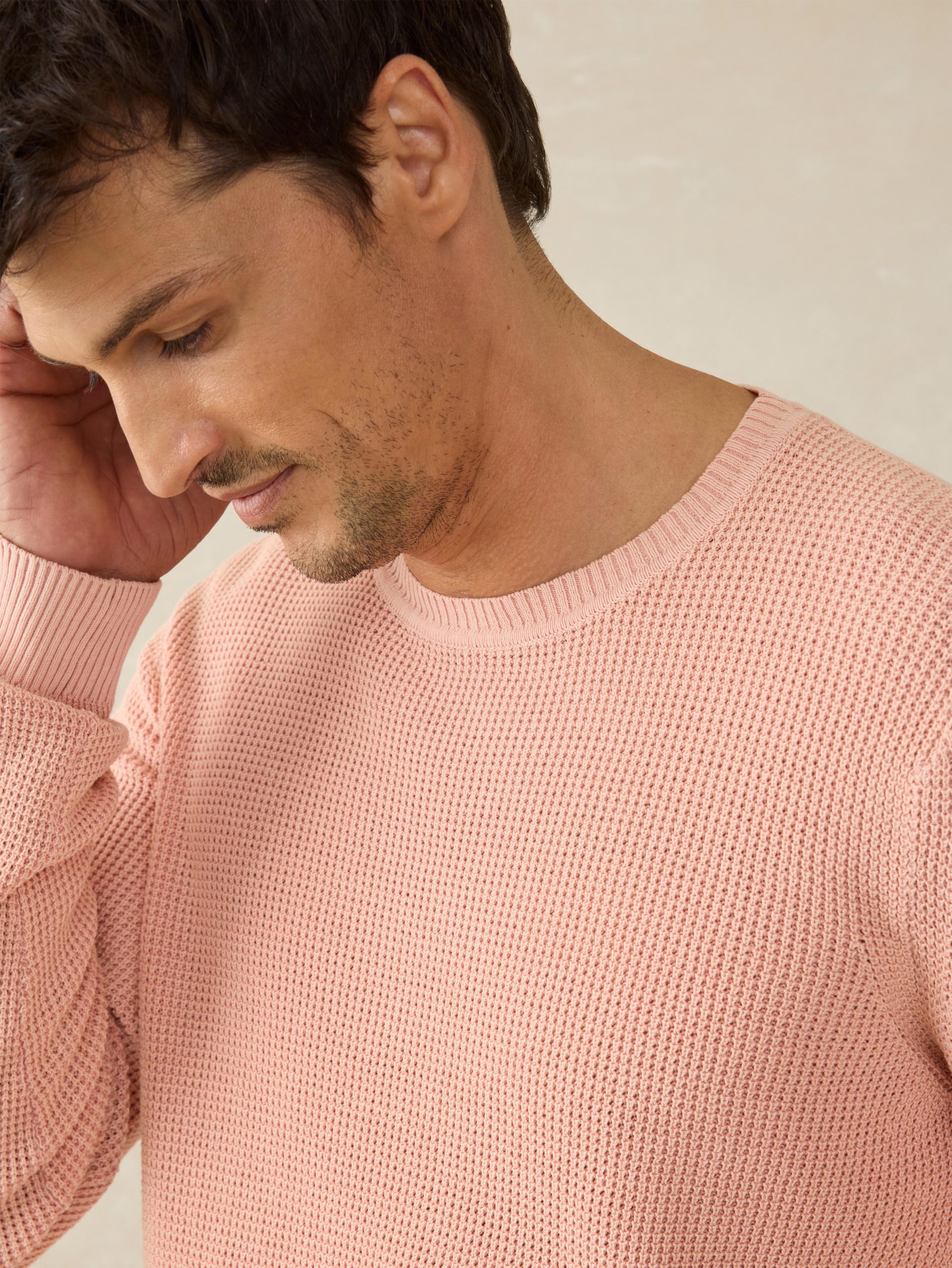 Sunwashed Crewneck Sweater - Coral Dawn - Image 2