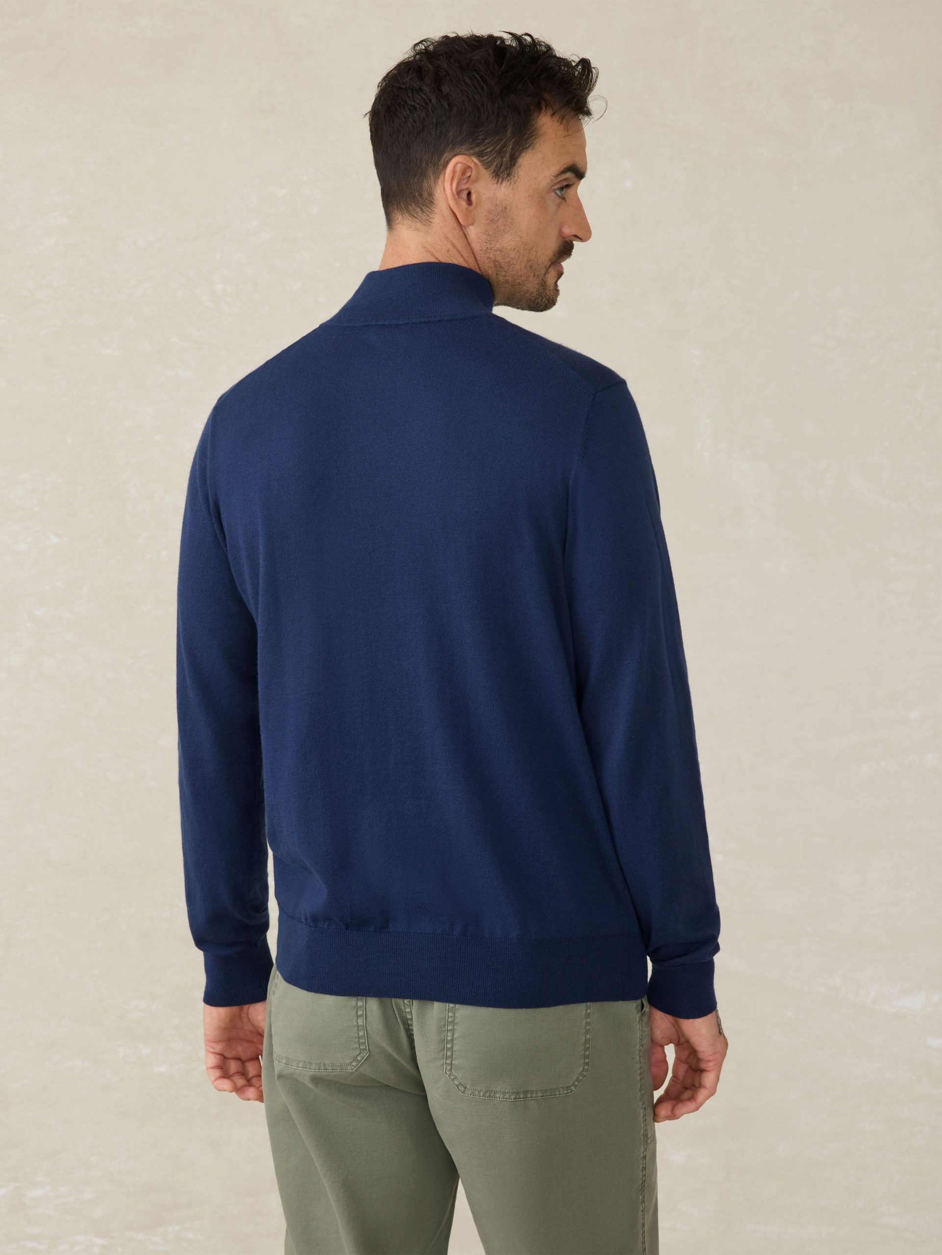 Movement? Quarter Zip Sweater - Marine Navy Heather - Image 3