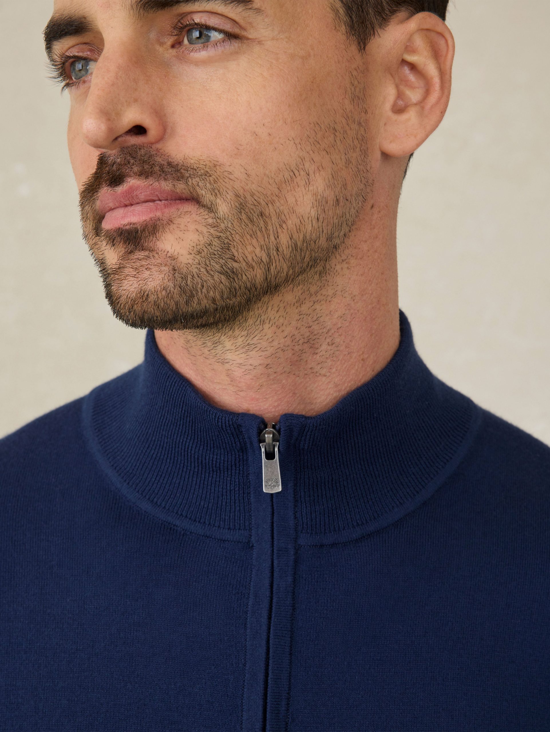 Movement? Quarter Zip Sweater - Marine Navy Heather - Image 2