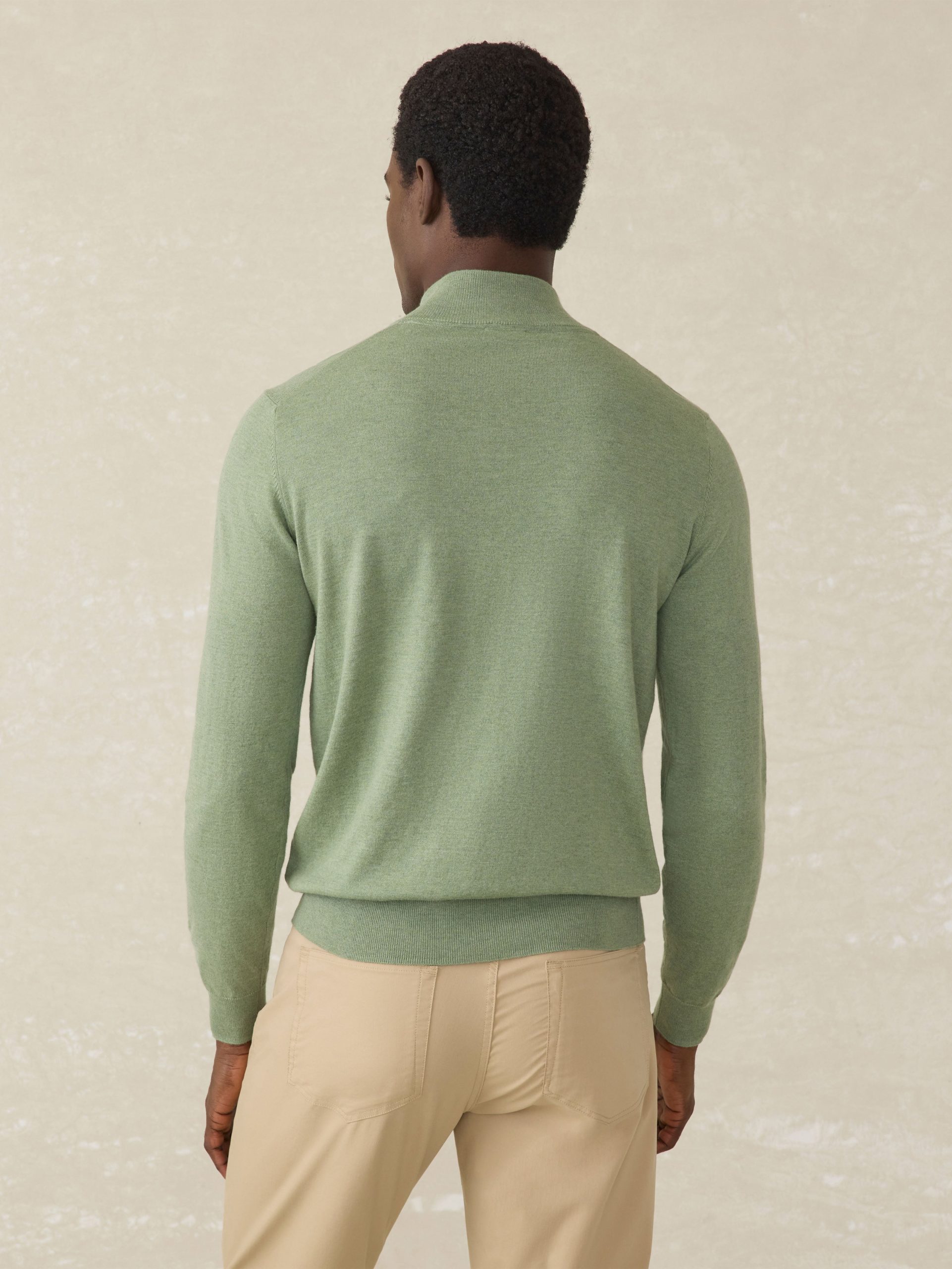 Movement? Quarter Zip Sweater - Faded Leaf Melange - Image 5