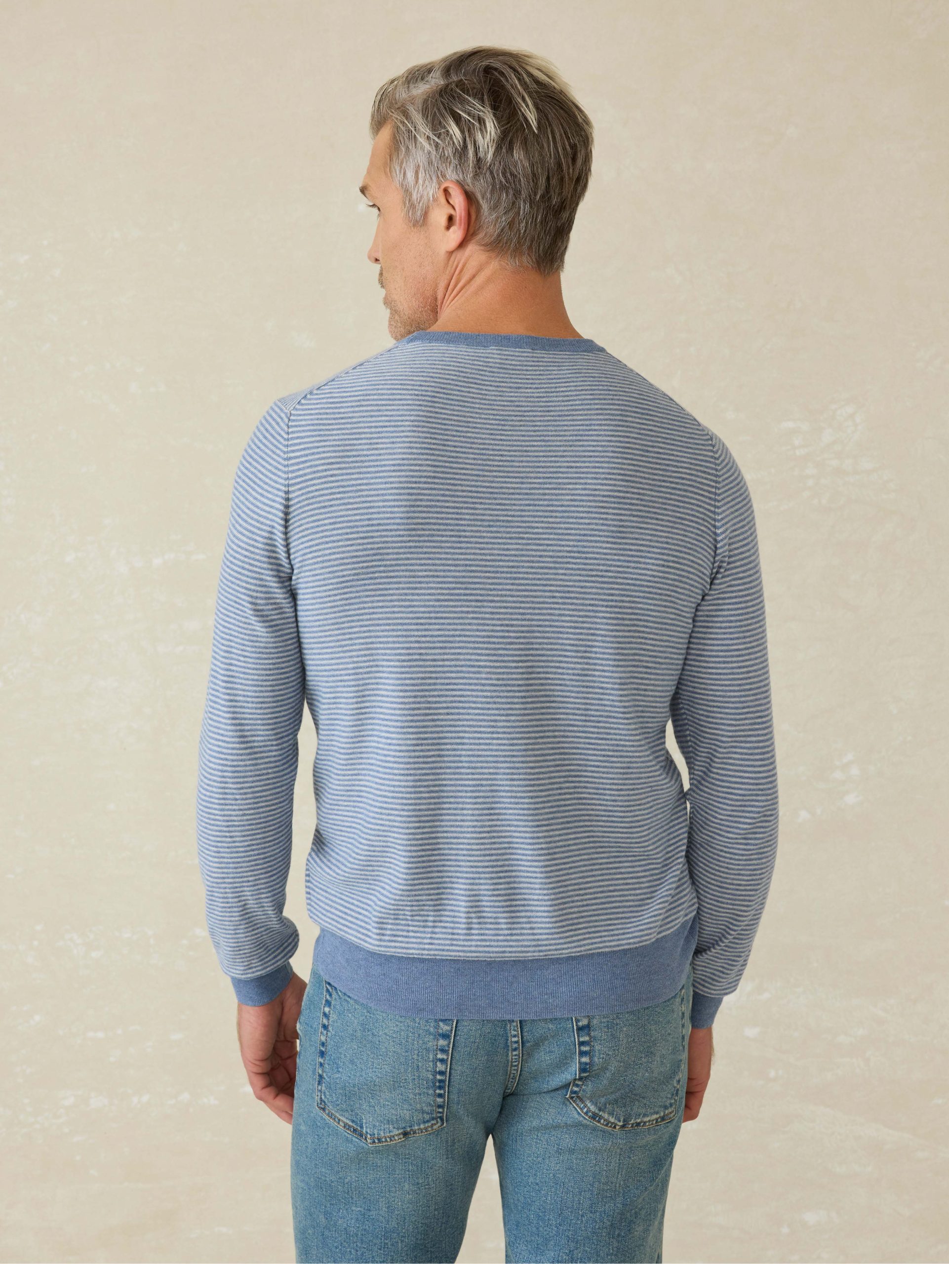 Movement? Crewneck Sweater - Coastal Shore Stripe - Image 5