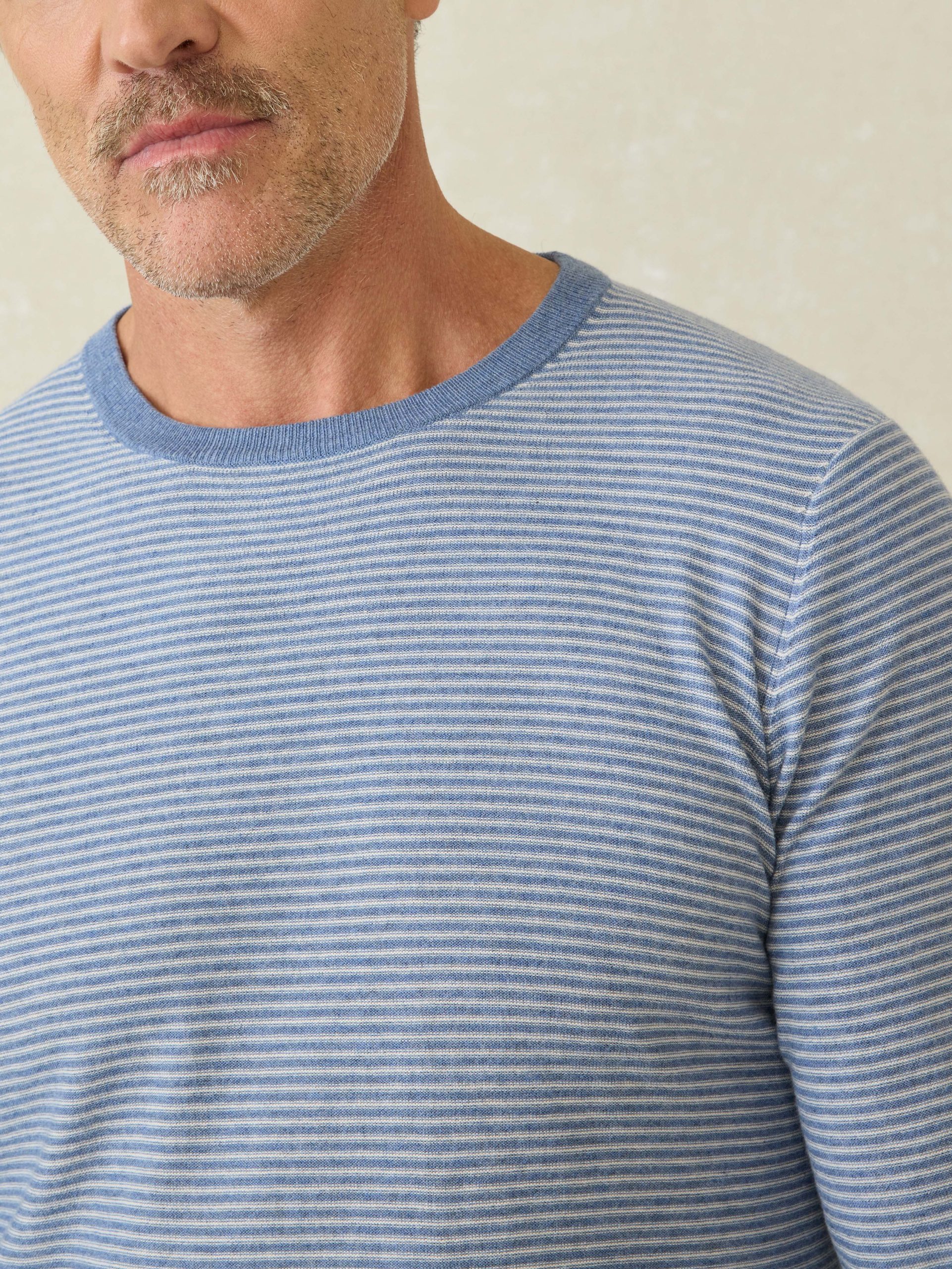 Movement? Crewneck Sweater - Coastal Shore Stripe - Image 2