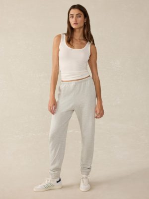 High Standard Fleece Sweatpant - Light Grey Heather