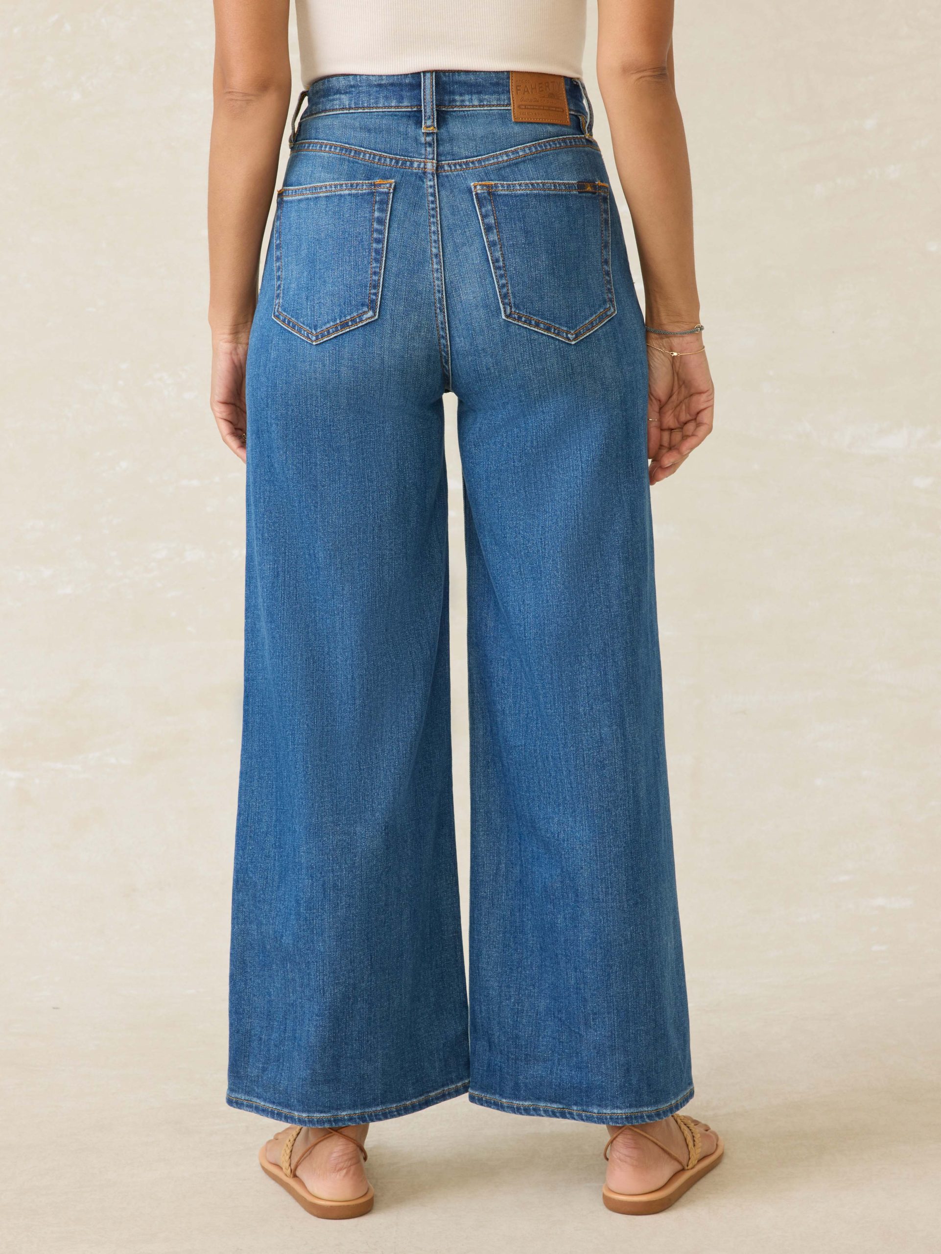 Saturday Denim Wide Leg Ankle - Indigo Coast Wash - Image 5