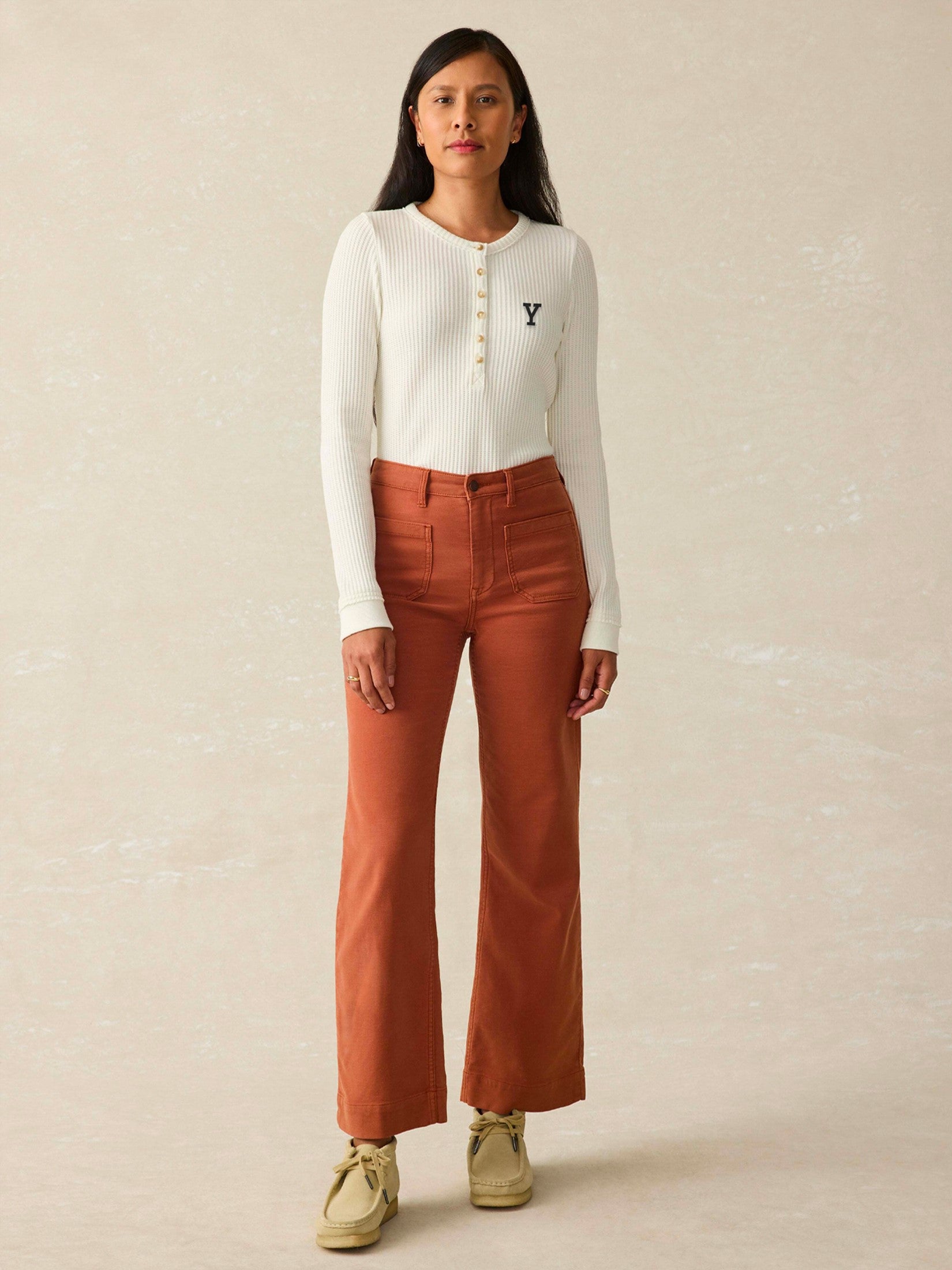 Yale Legend? Apr??s Waffle Henley - Egret - Image 2