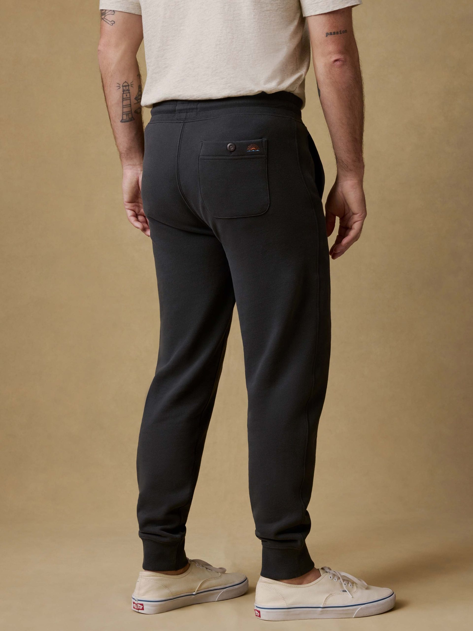 High Standard Fleece Sweatpant - Mountain Black - Image 5