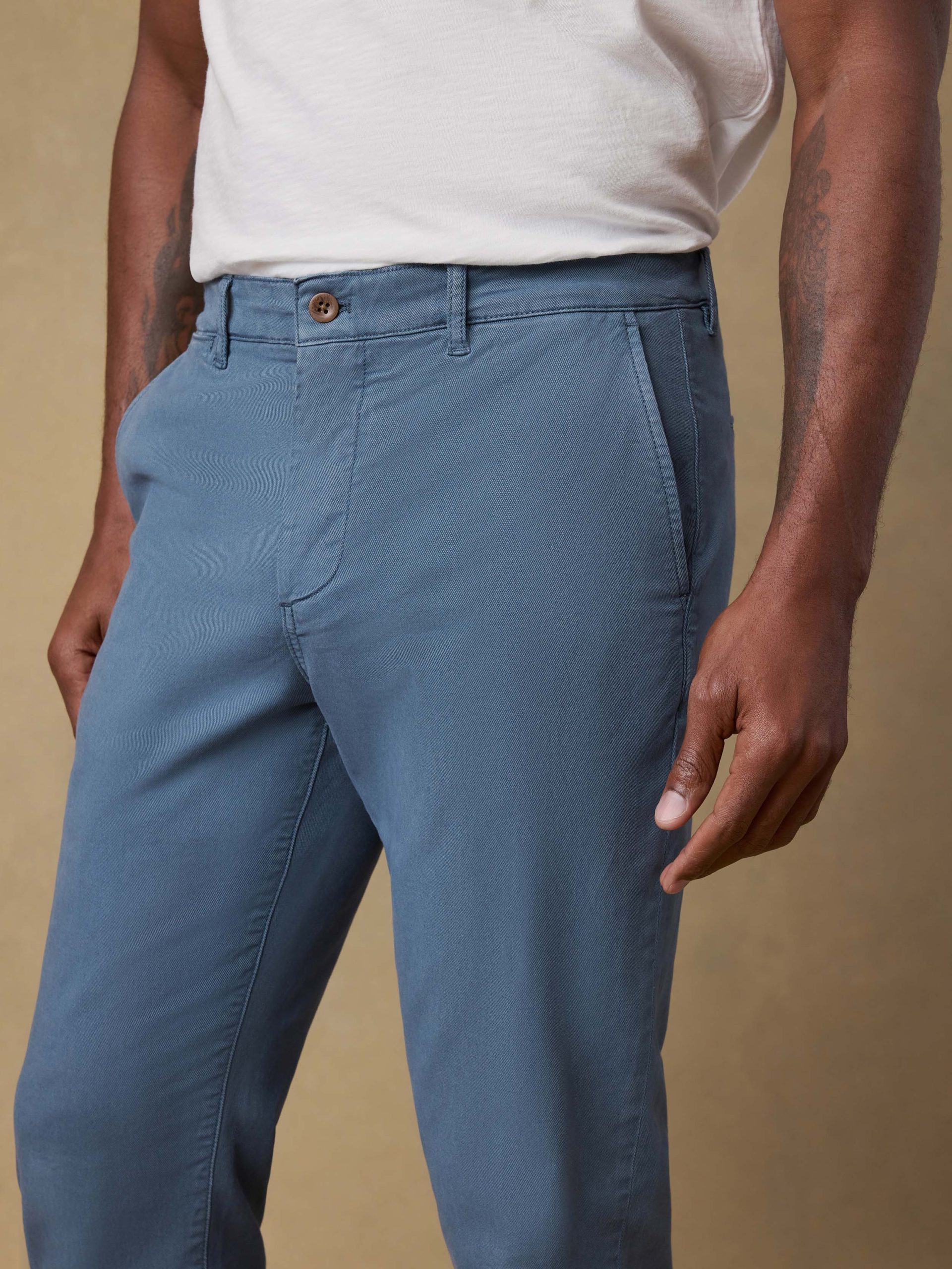 Coastline Stretch Chino - Deep Marine - Image 4