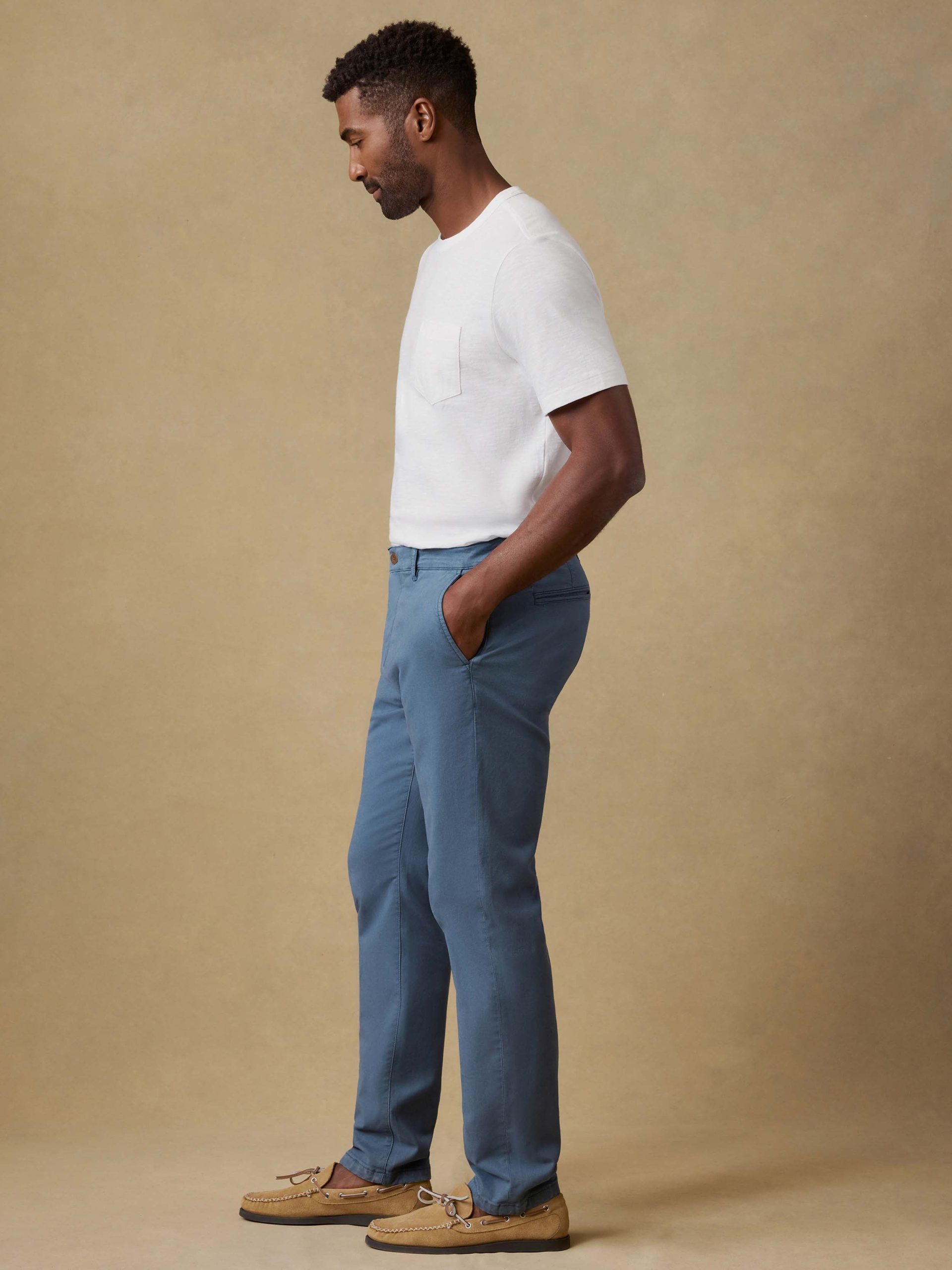 Coastline Stretch Chino - Deep Marine