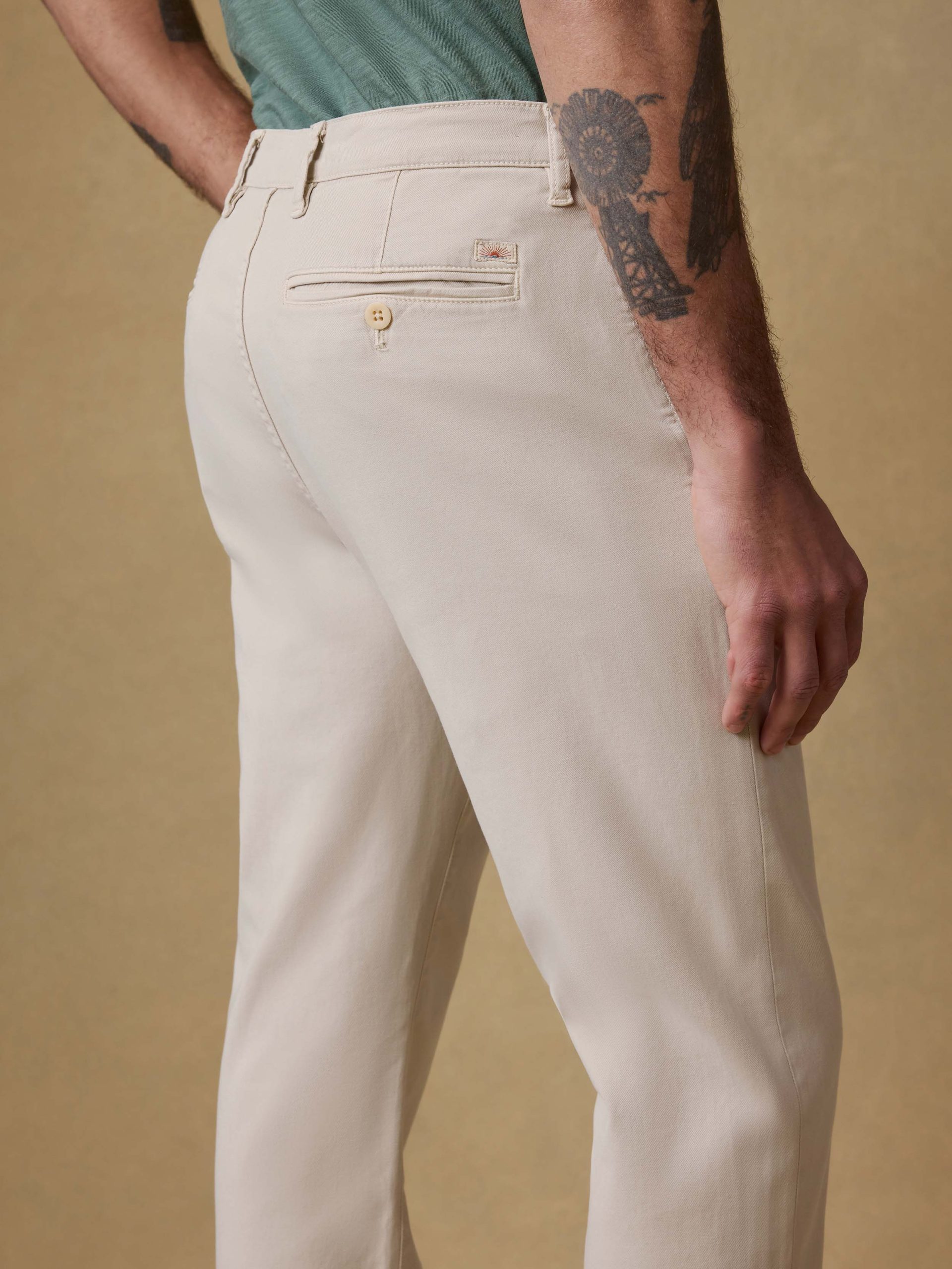 Coastline Stretch Chino - Stone - Image 3